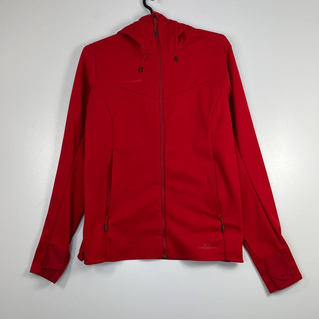 Mammut Mammut Womens Red Windstopper Softshell Jacket Hooded Size S Size S / US 4 / IT 40 - 1 Thumbnail
