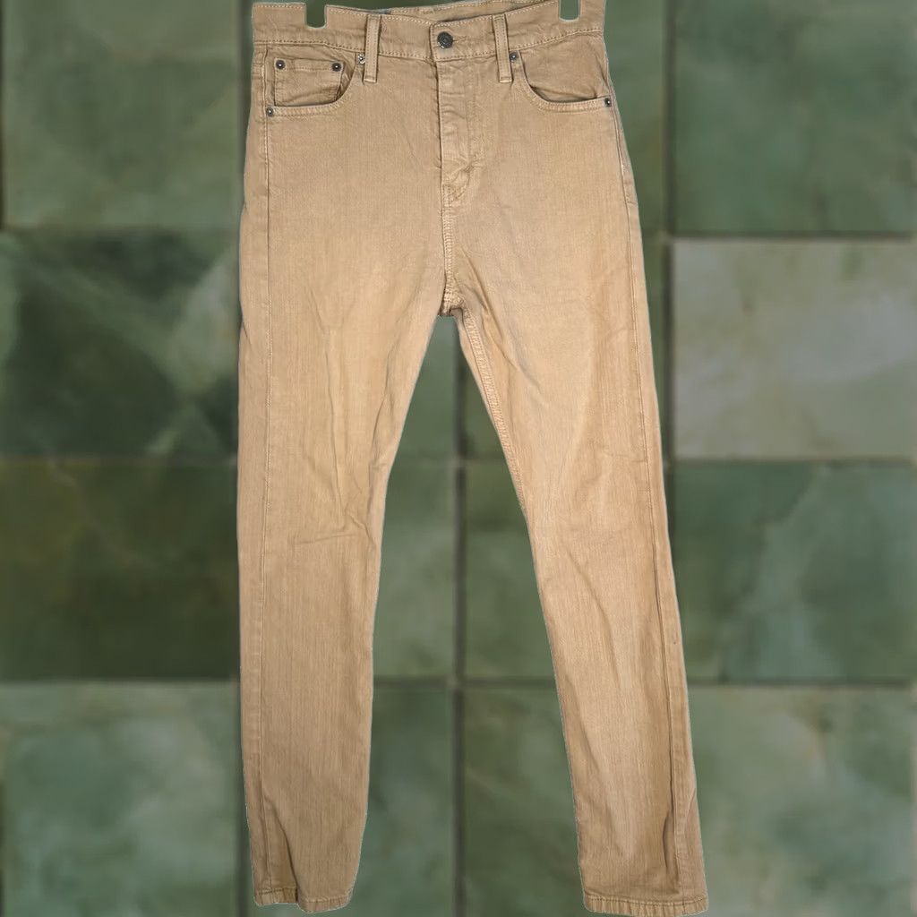 Levi's Levi's 510 Jeans Mens 30x32 Beige Skinny Fit Stretch Denim Pants Casual Style Skinny Jeans Size US 30 / EU 46 - 1 Thumbnail