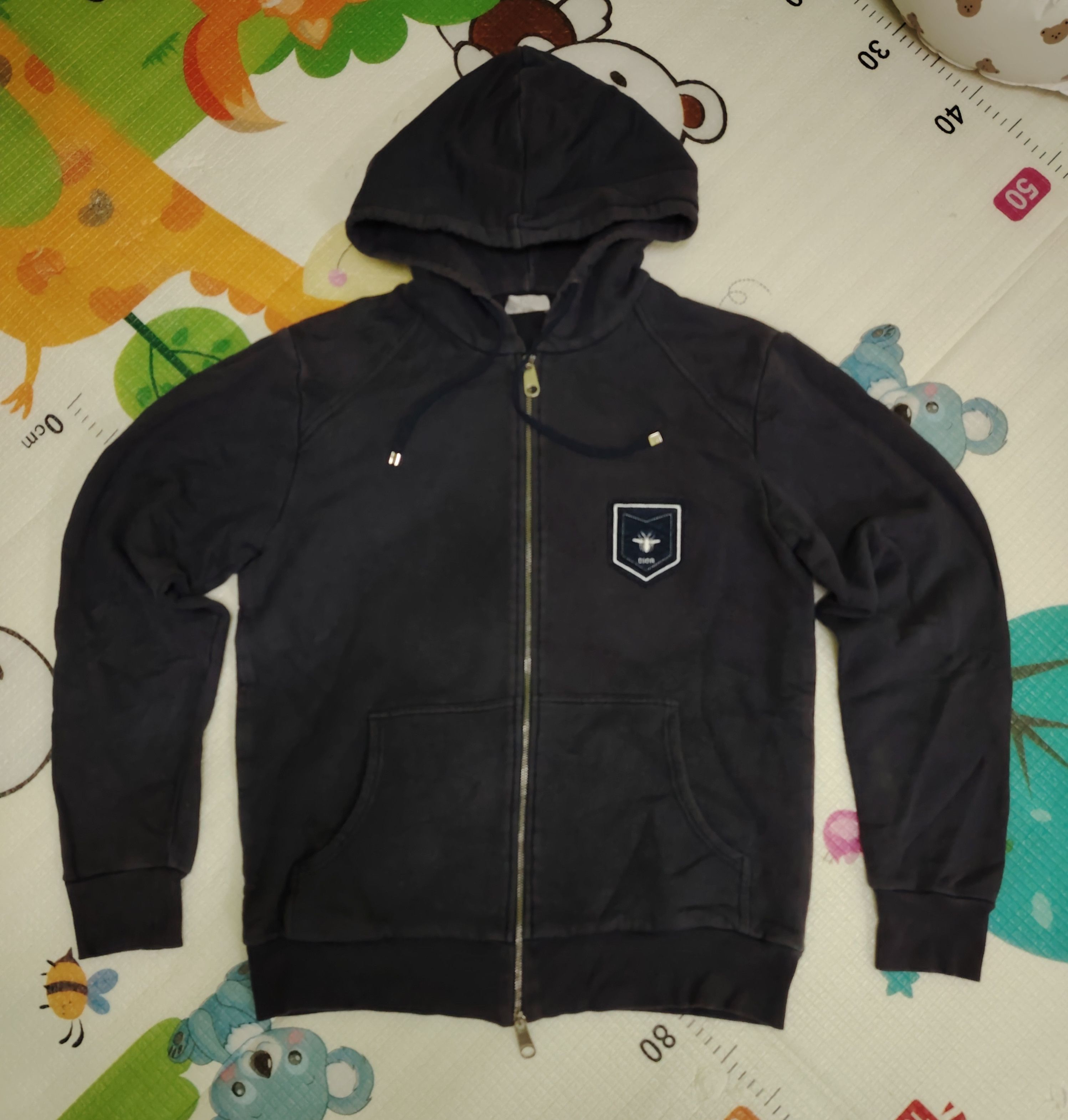 Dior SS’04 Dior Homme by Hedi Slimane Panelled Zip Hoodie | 54 Size US L / EU 52-54 / 3 - 4 Thumbnail
