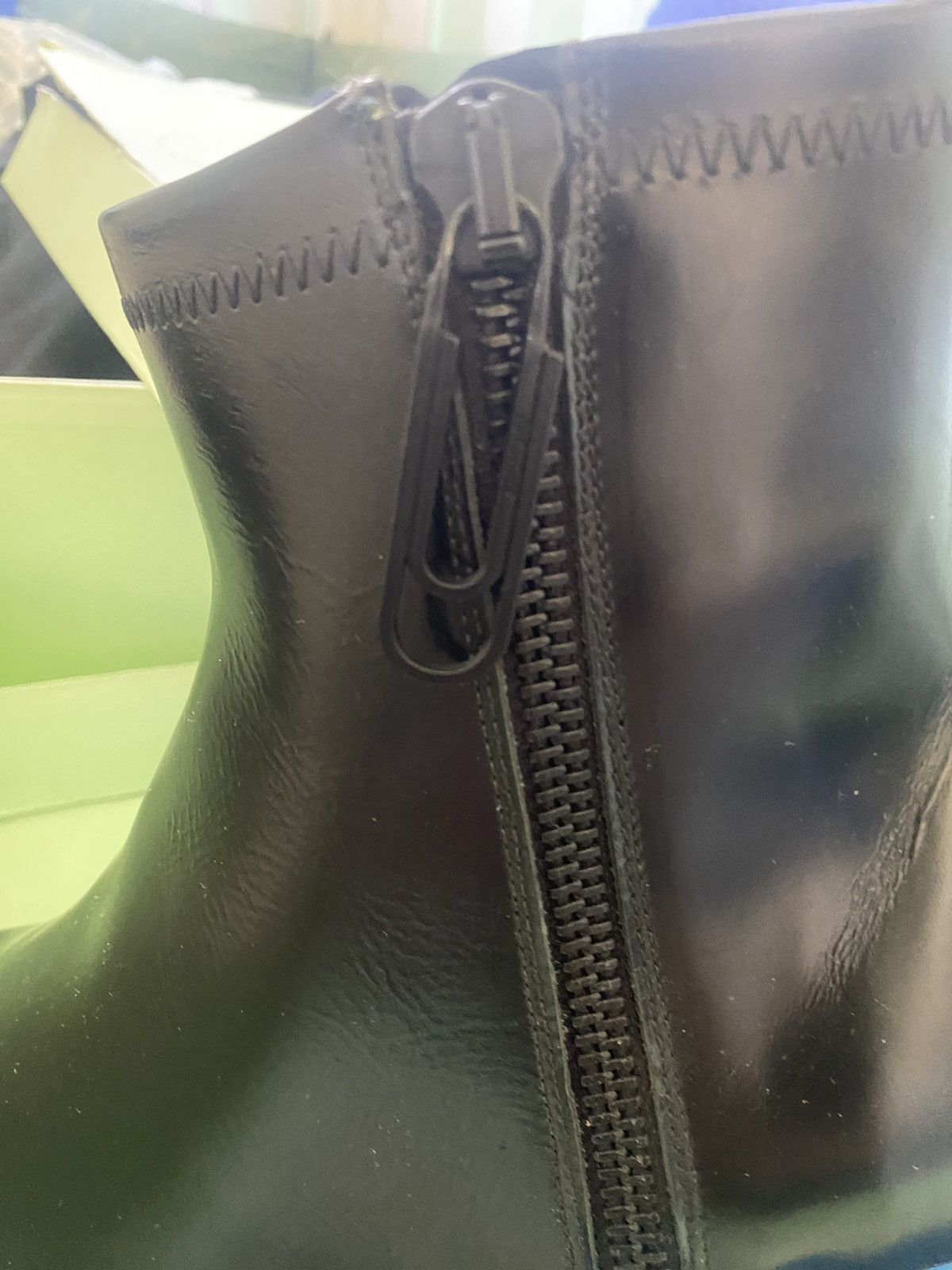 Off-White Off-White Leather Ankle rubber sole (blue) boots Size US 8 / EU 41 - 15 Thumbnail