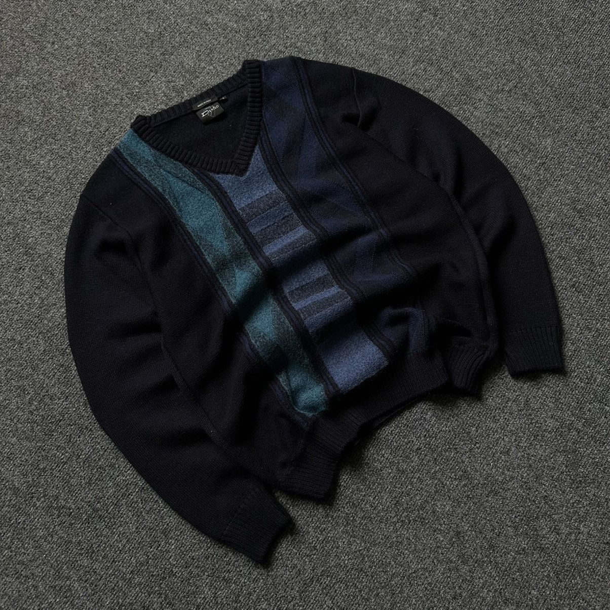 Hypebeast VTG Knit Wool V Neck Sweater Danilo Size S Y2K 00s USA Hype Size US S / EU 44-46 / 1 - 2 Thumbnail