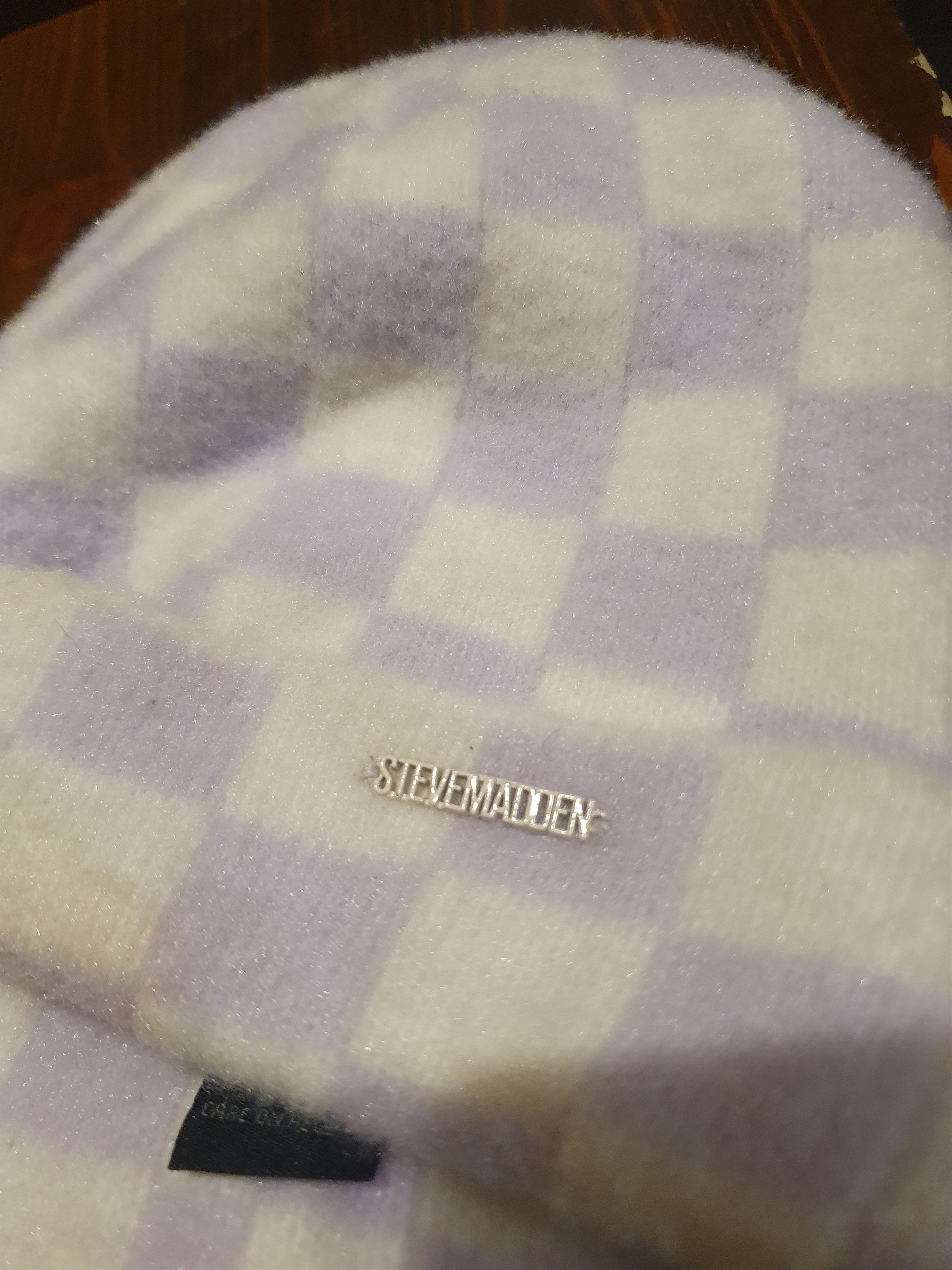 Steve Madden Steve Madden Checkered Cuff Beanie Winter Hat Size ONE SIZE - 13 Thumbnail