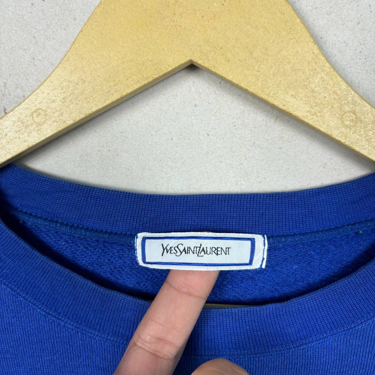 Yves Saint Laurent Vintage 90s Yves Saint Laurent Embroidered Logo Sweatshirt Size US M / EU 48-50 / 2 - 4 Thumbnail