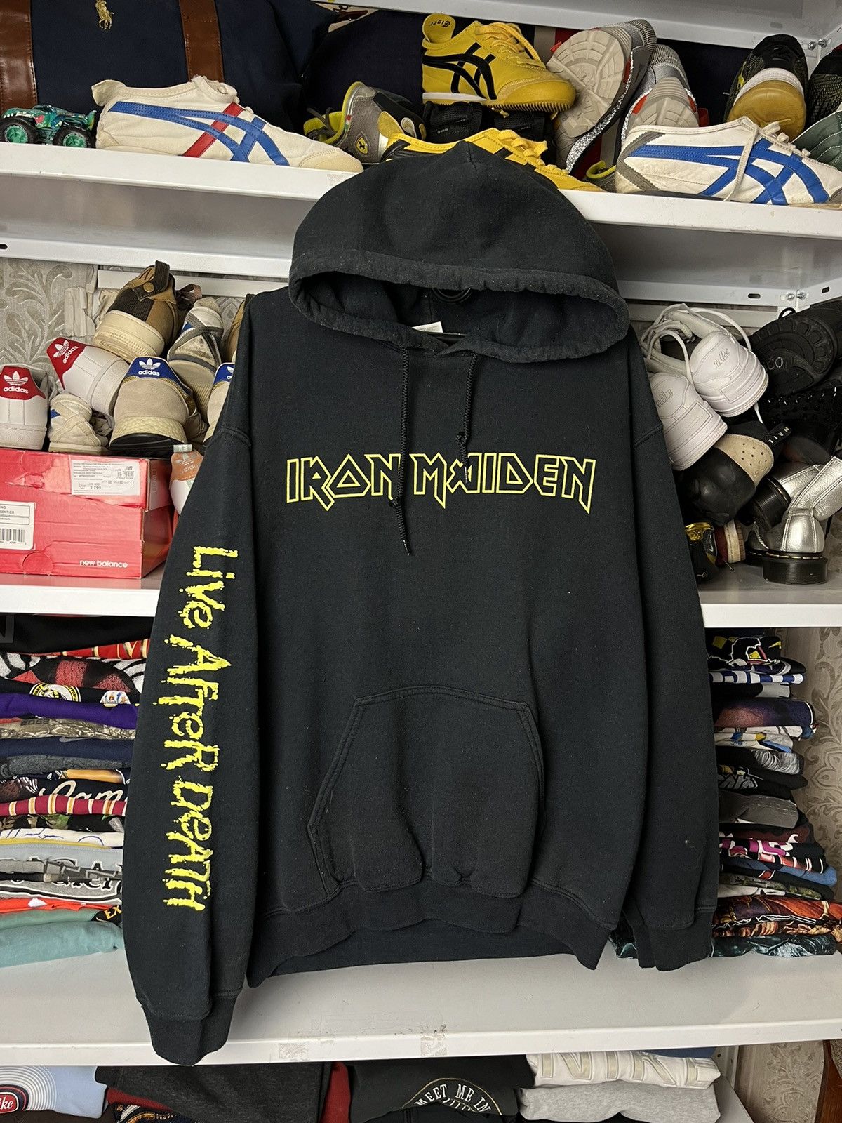 Iron Maiden Vintage Iron Maiden Live After Death Hoodie Rock Bend Y2K 90 Size US M / EU 48-50 / 2 - 25 Thumbnail