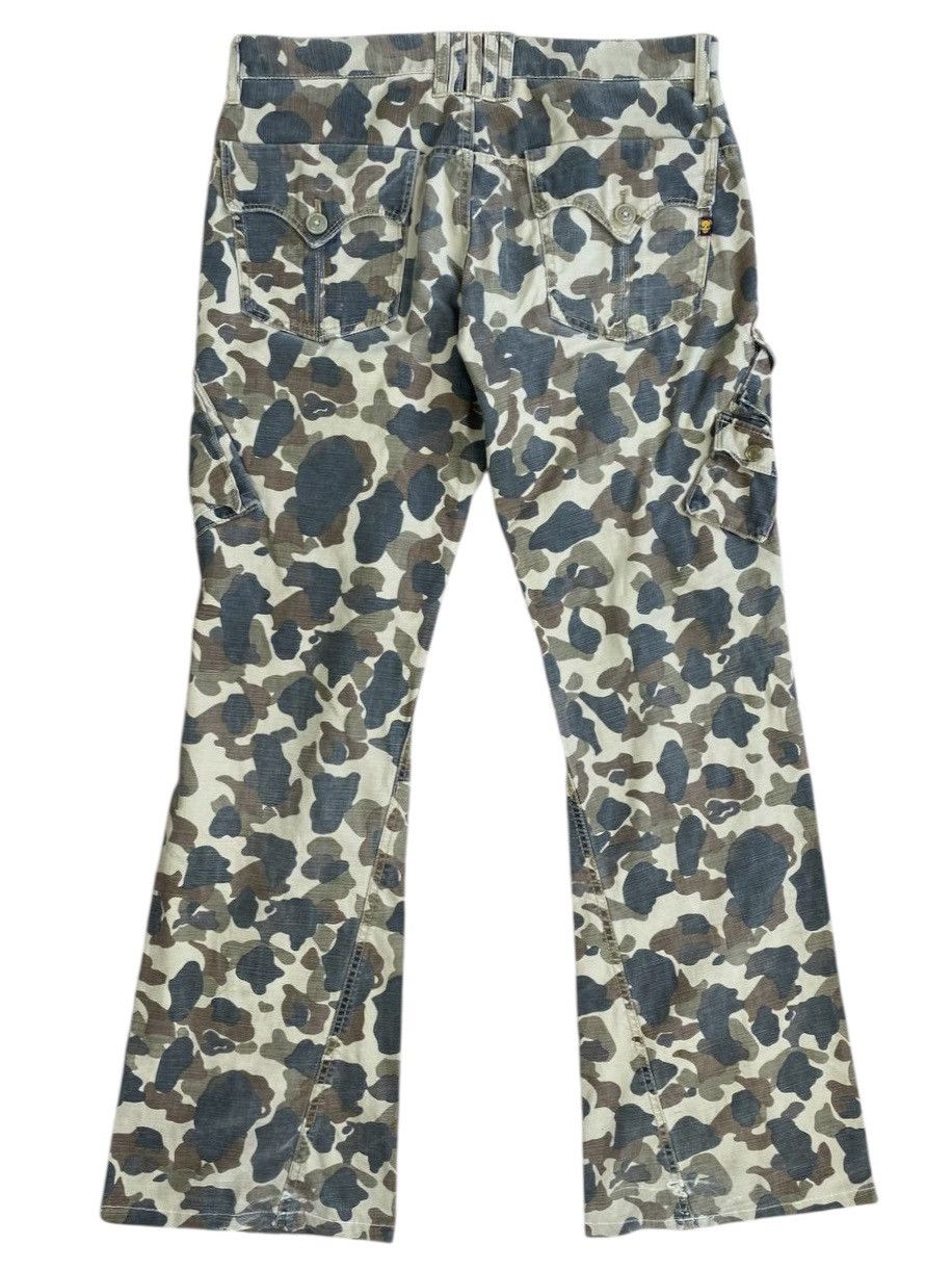 Japanese Brand 291295 Homme Flared Camo Cargo Denim Pants Size US 32 / EU 48 - 7 Thumbnail