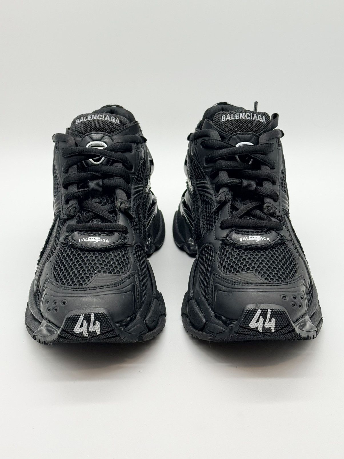 Balenciaga WORN TWICE - Size 11 Balenciaga Runner Sneaker Black Matte Size US 11 / EU 44 - 4 Thumbnail