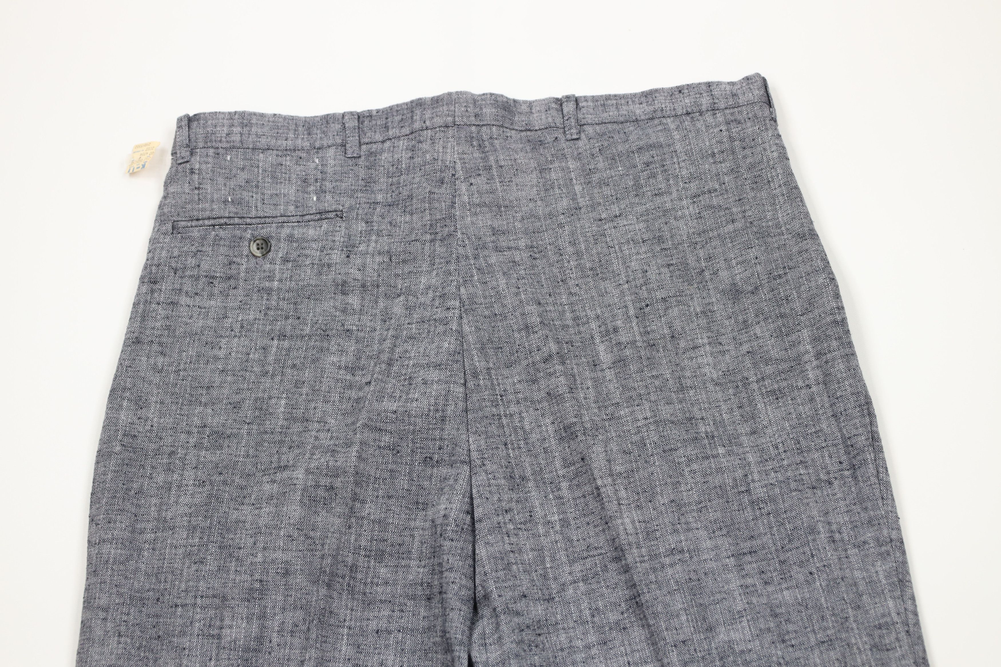 Vintage Deadstock Vintage 70s Rockabilly Fleck Tweed Chino Pants USA Size US 36 / EU 52 - 10 Thumbnail