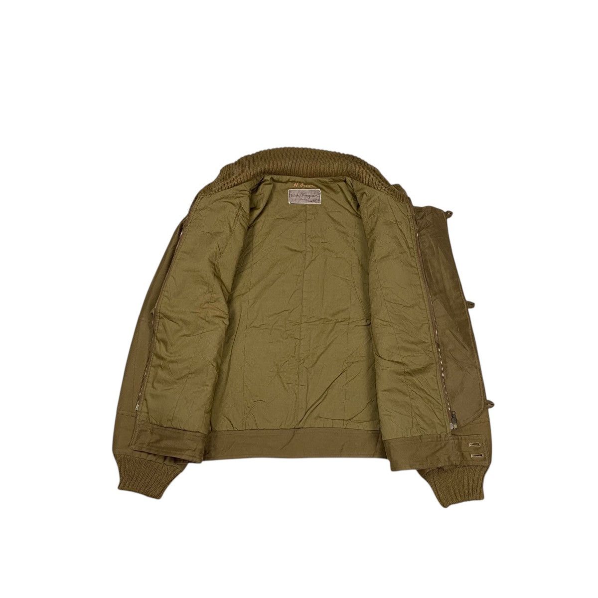 Salvatore Ferragamo × Vintage Salvatore Ferragamo Firenze Fur Flight Jacket Size US M / EU 48-50 / 2 - 5 Thumbnail
