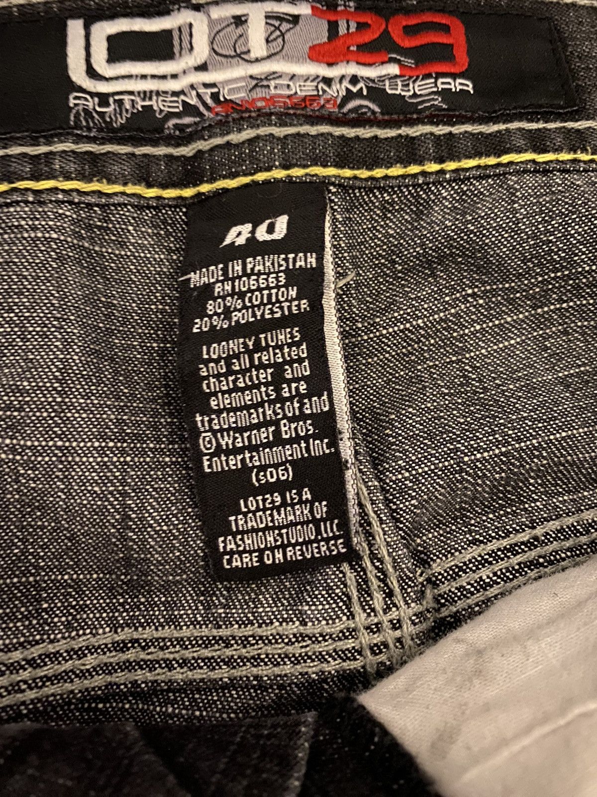 Vintage × Warner Bros Y2k Lot29 Looney Tunes Jeans Size 40 Size US 40 / EU 56 - 7 Thumbnail
