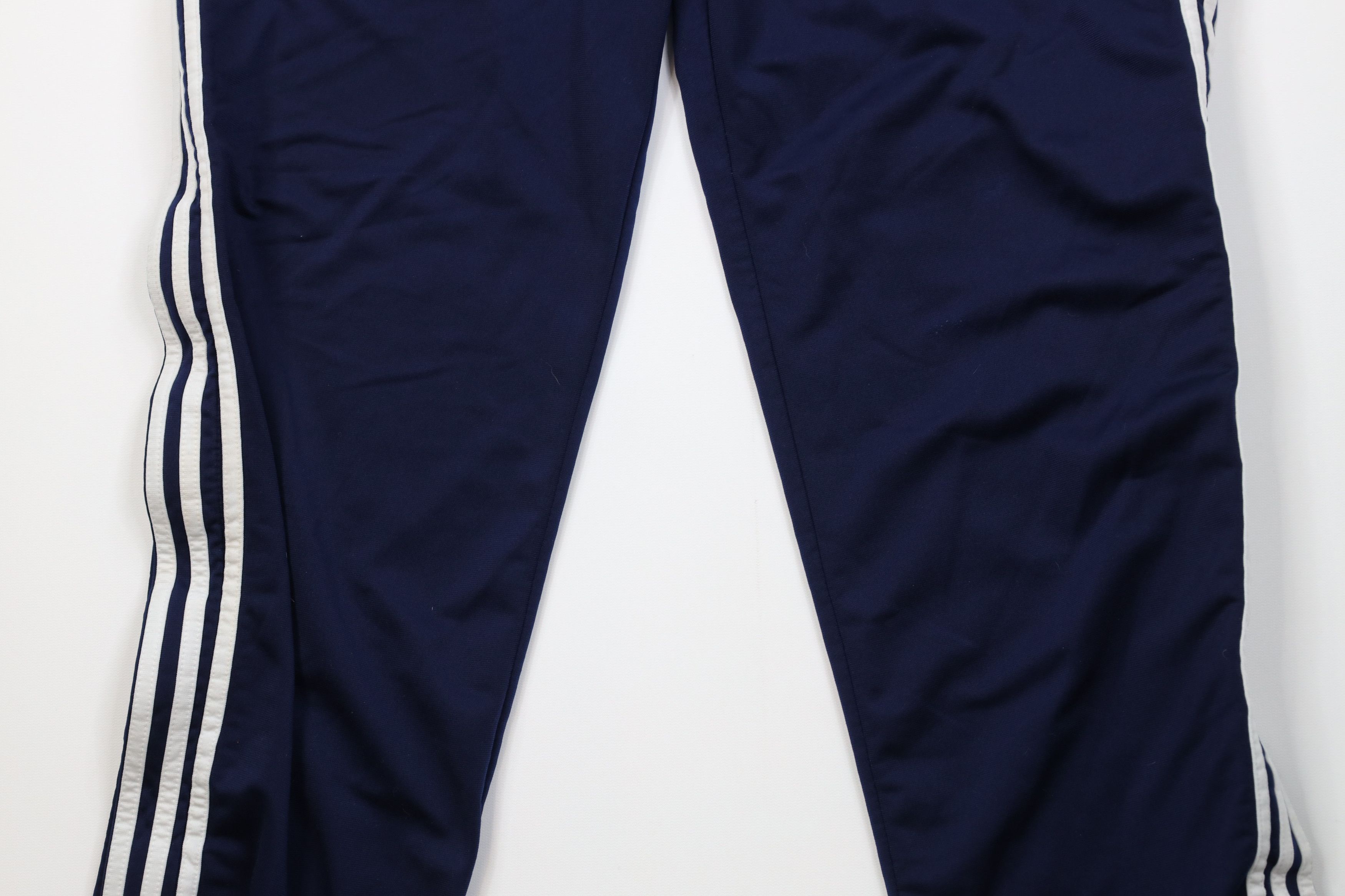 Adidas Vintage 90s Adidas Striped Wide Leg Tearaway Pants Blue Size US 32 / EU 48 - 3 Thumbnail