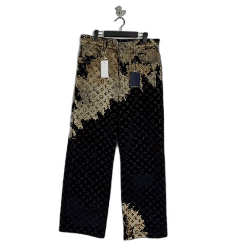 Louis Vuitton LV Louis Vuitton New Fire Cloud Pattern Jeans-yf Size US 32 / EU 48 - 1 Thumbnail