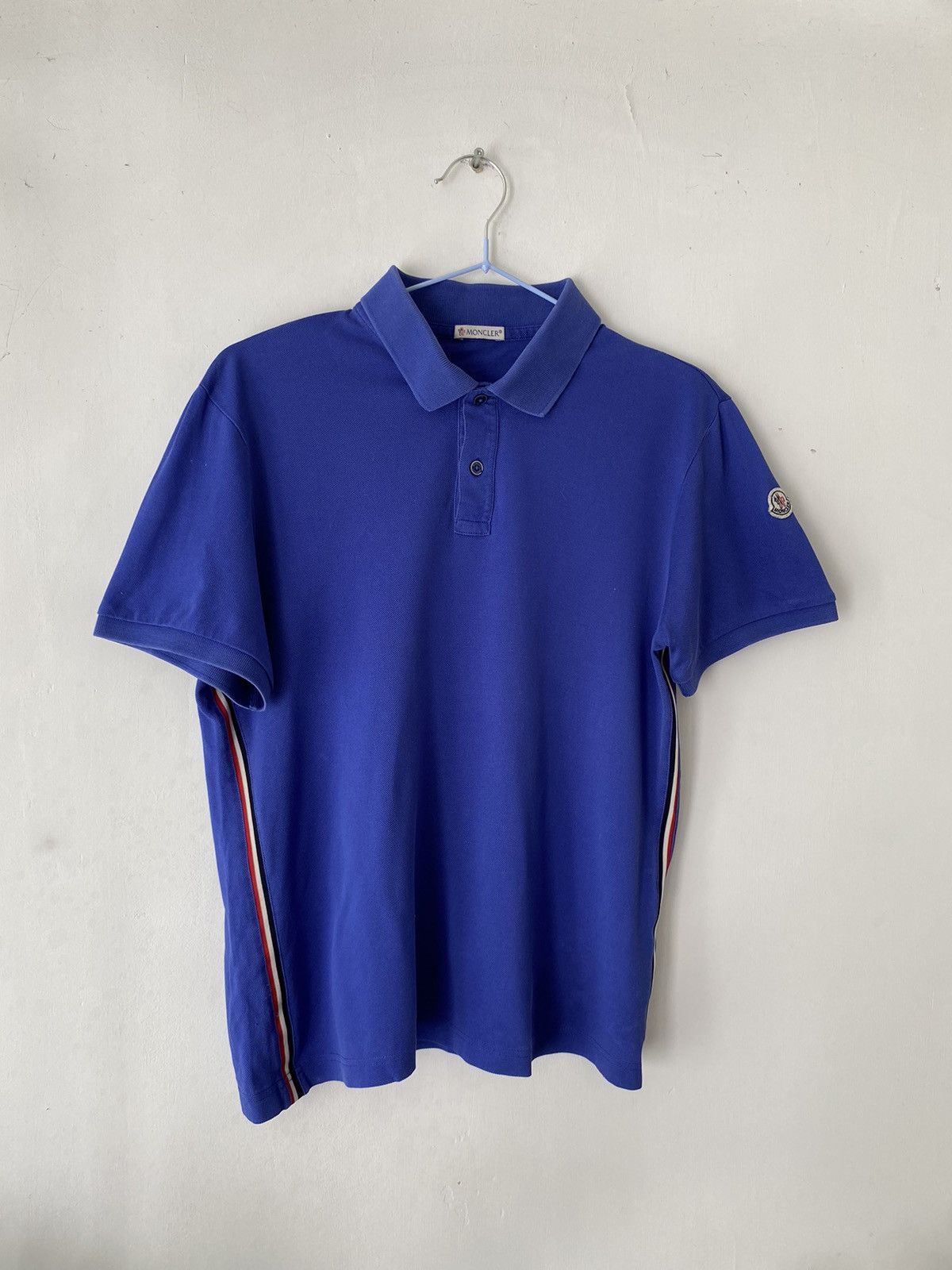 Moncler Moncler Rare Luxury Blue PoloT-shirt Size US S / EU 44-46 / 1 - 2 Thumbnail