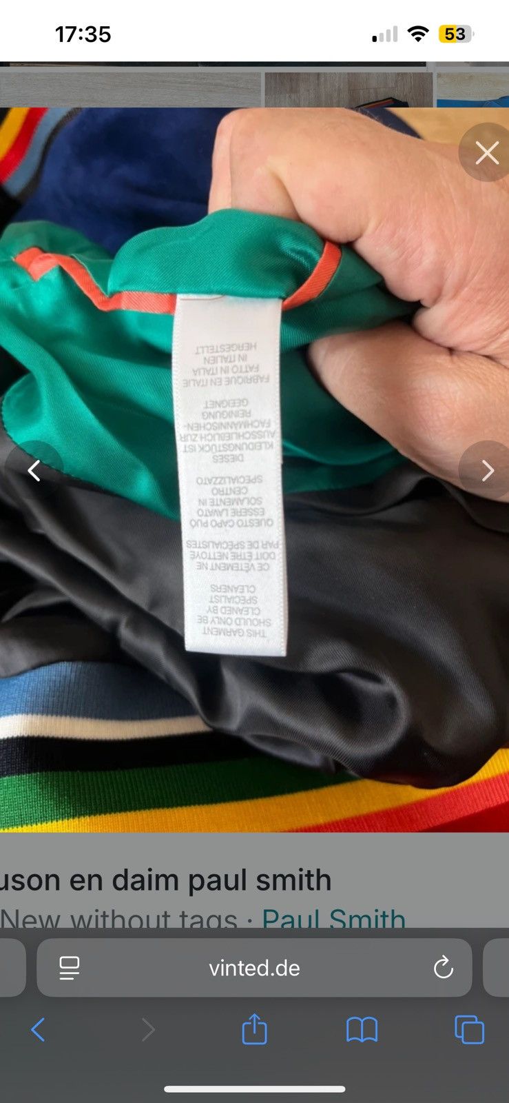 Paul Smith Paul smith suede jacket in blue Size US L / EU 52-54 / 3 - 7 Thumbnail