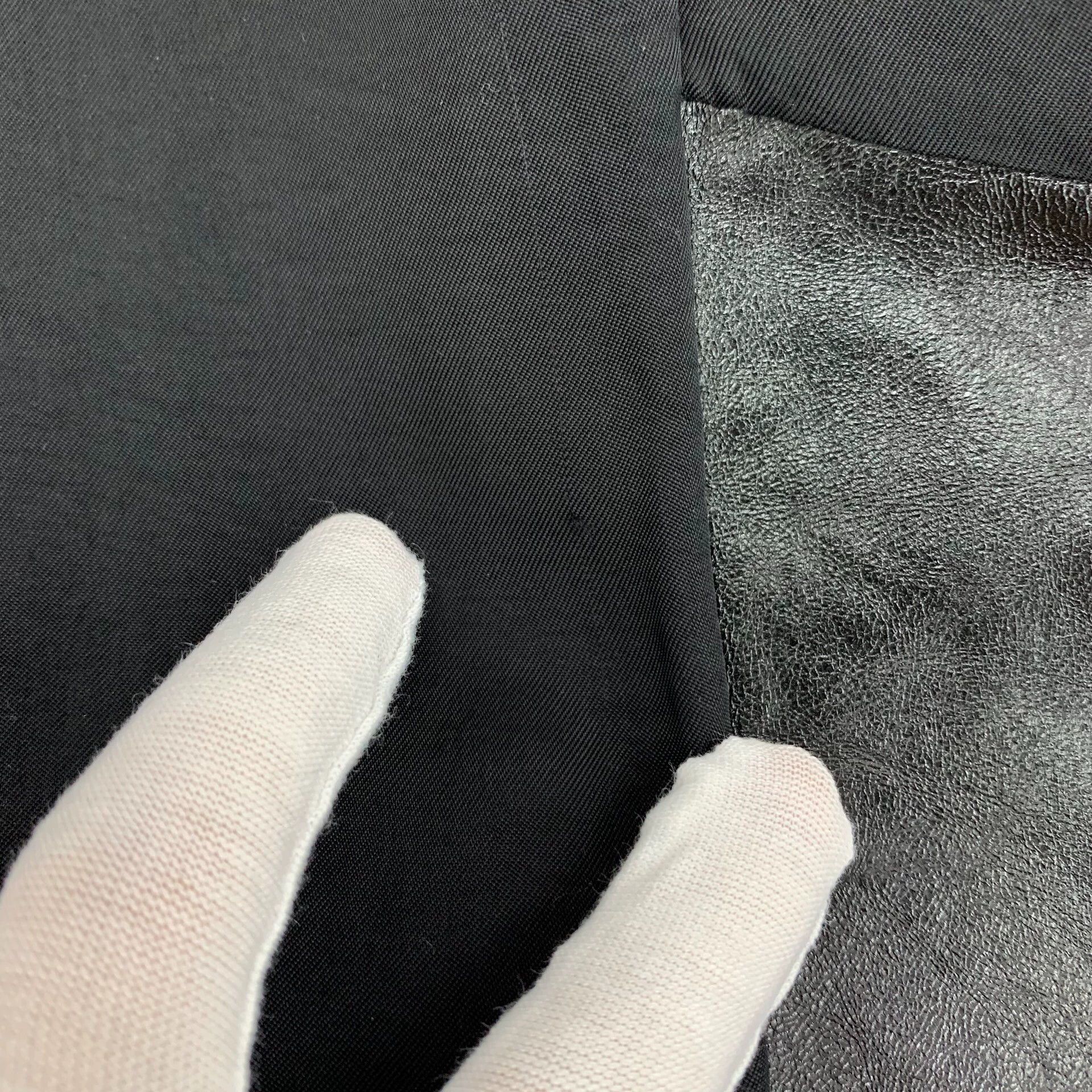 Maison Margiela JW0742 Maison Margiela Black Leather Lapel Long Sleeve Size US XS / EU 42 / 0 - 3 Thumbnail