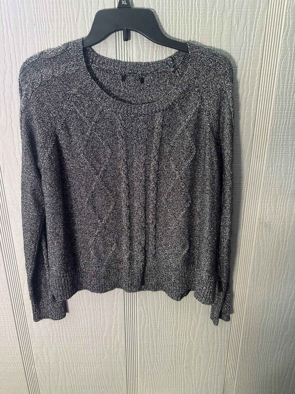 Hysteric Glamour Women's Medium Sweater Glam Waist Length Grunge goth Glitter Size M / US 6-8 / IT 42-44 - 1 Thumbnail