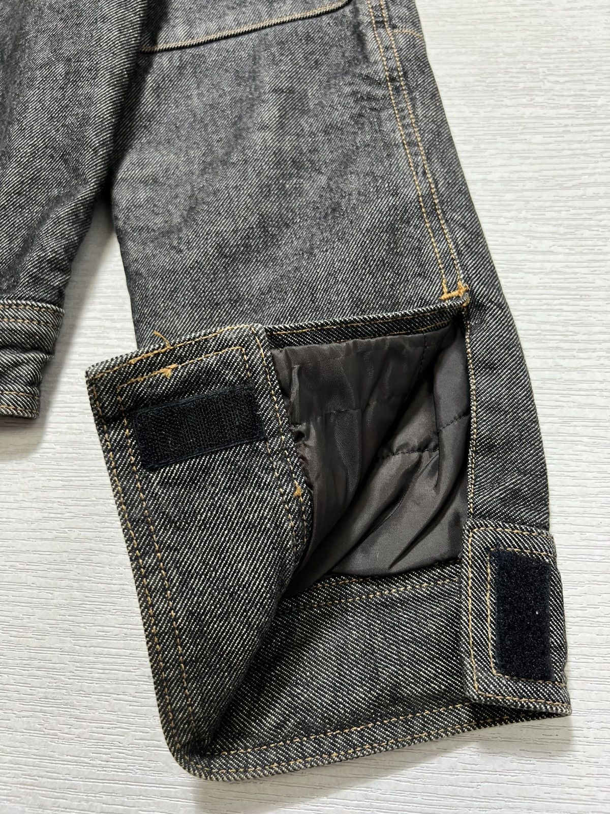 Dolce & Gabbana Dolce & Gabbana - AW03 Velcro Denim Biker Jacket Size US L / EU 52-54 / 3 - 16 Thumbnail