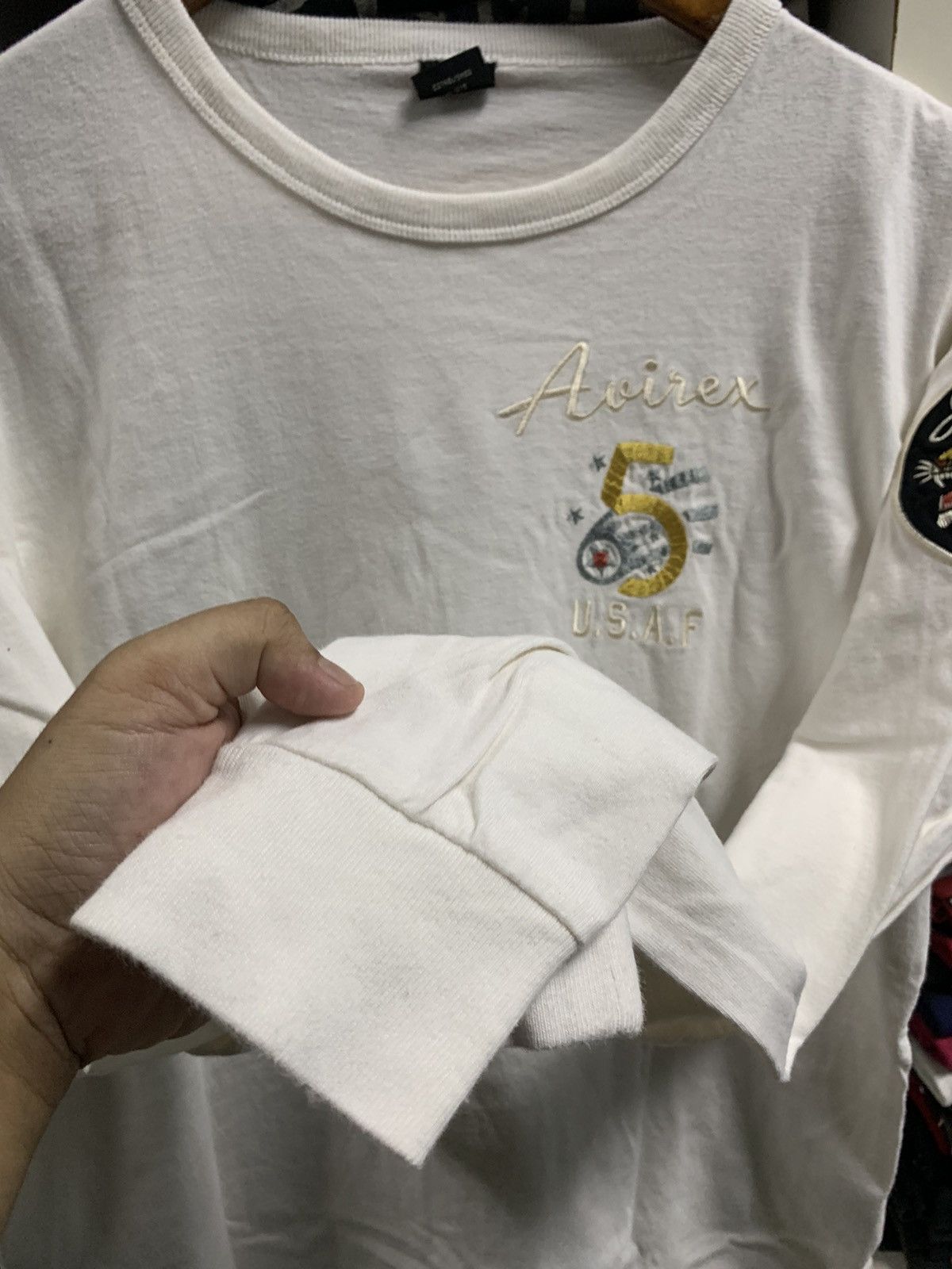 Avirex × Vintage Vintage Avirex Embroidery logo white shirt Size US M / EU 48-50 / 2 - 8 Thumbnail
