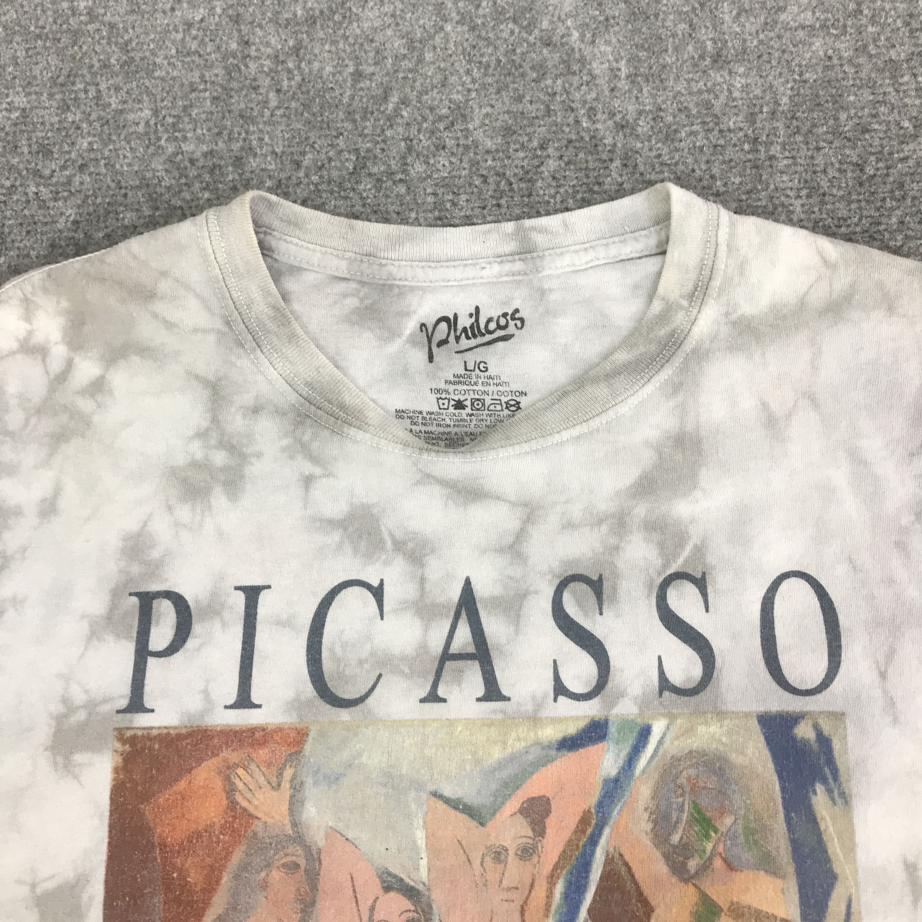 Japanese Brand Y2K PICASSO RARE DESIGN ART T-SHIRT K117B20 Size US L / EU 52-54 / 3 - 6 Thumbnail
