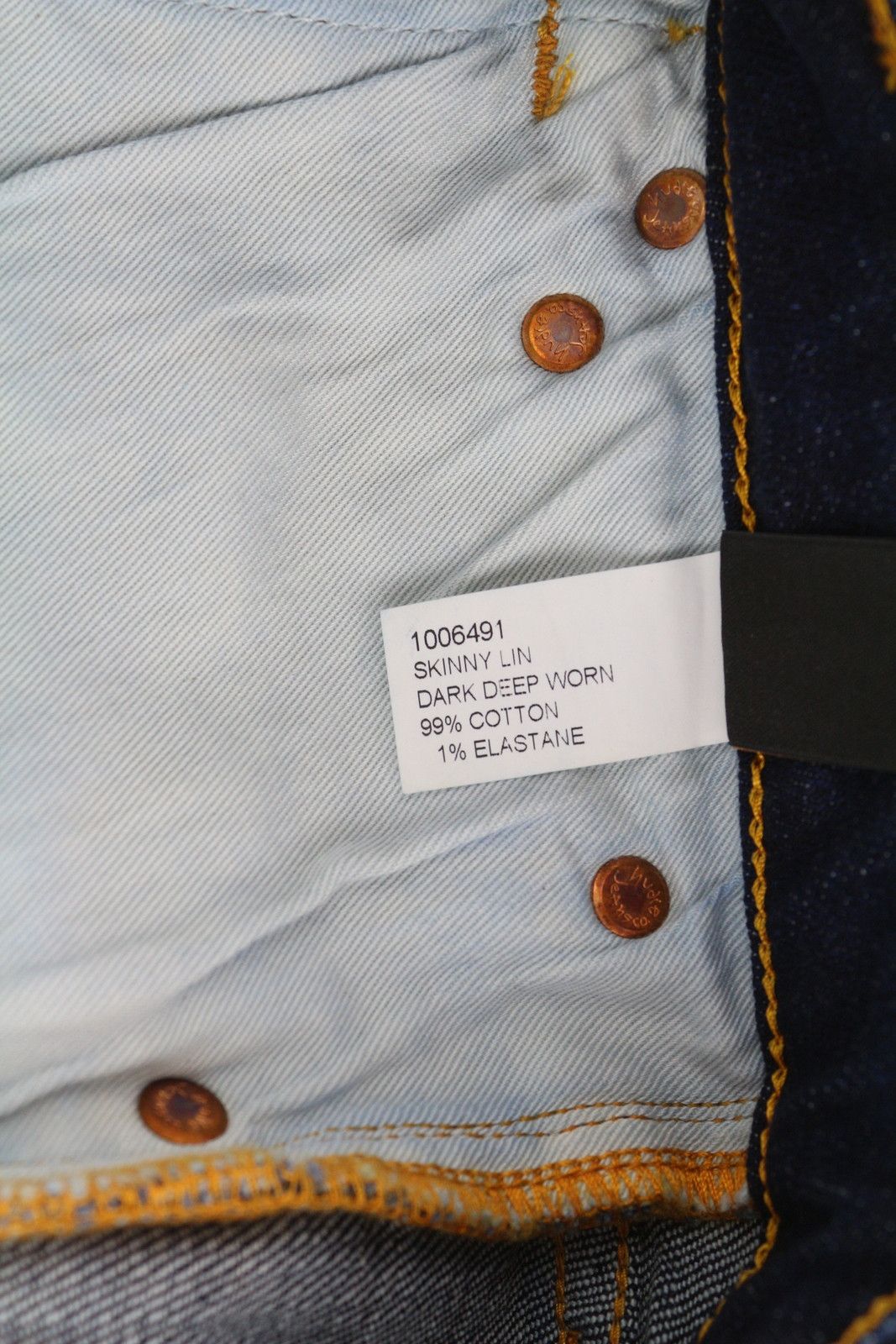 Nudie Jeans SKINNY LIN W27 Blue Denim Stretch Shorts 83833 Size 27" / US 4 / IT 40 - 8 Thumbnail