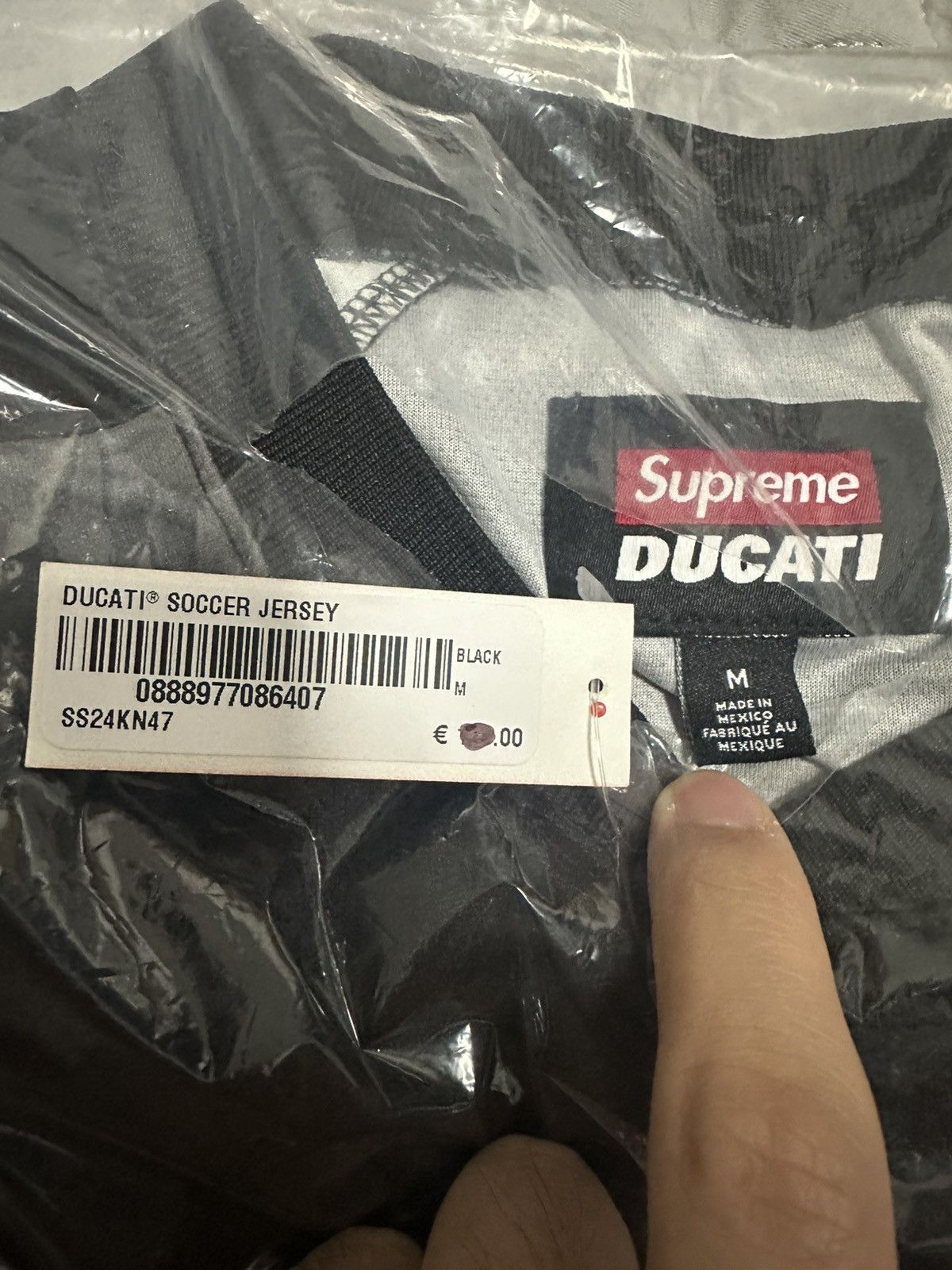 Ducati × Supreme Supreme Ducati Soccer Jersey Black Size US M / EU 48-50 / 2 - 4 Thumbnail
