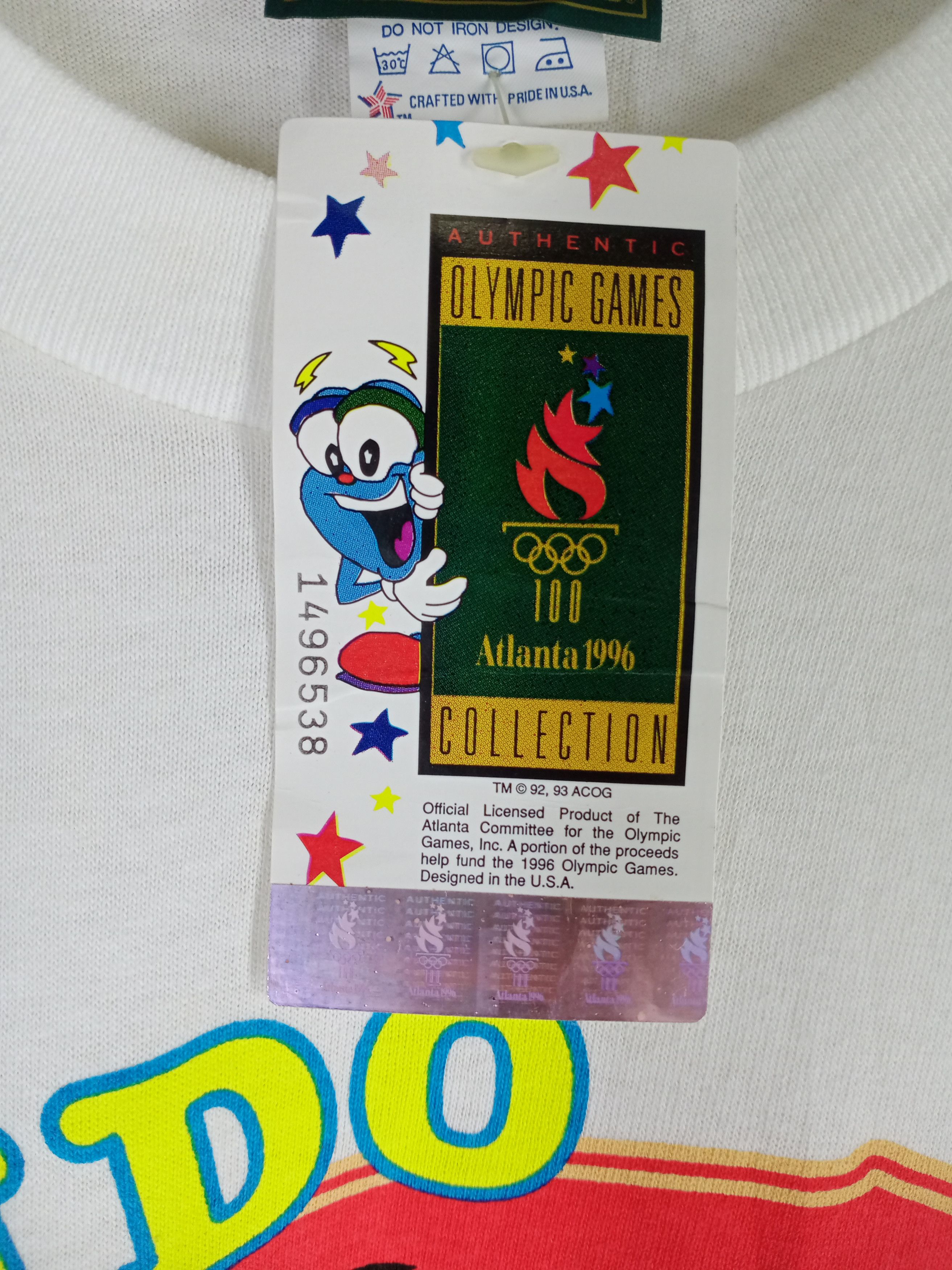 USA Olympics Very Rare Vintage Atlanta 1996 Olympic Games Judo Tshirt Size US L / EU 52-54 / 3 - 6 Thumbnail