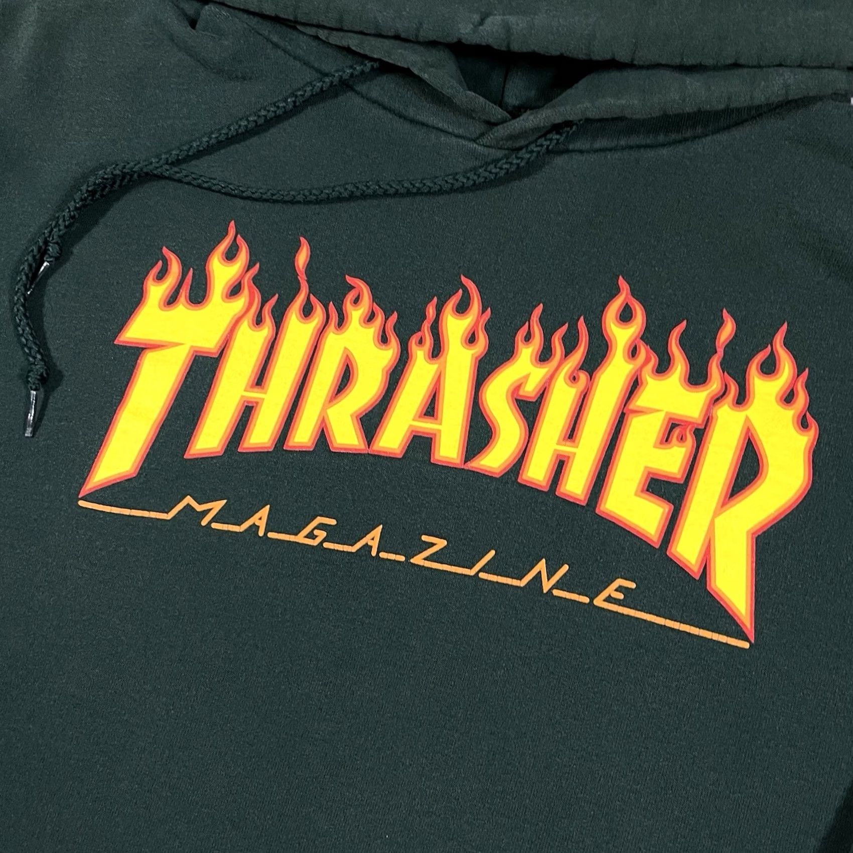 Thrasher VINTAGE Thrasher Hoodie Men M Green Sweatshirt Skateboard Grunge VTG Y2K Shirt Pullover Hooded Pockets Logo Size US M / EU 48-50 / 2 - 5 Thumbnail