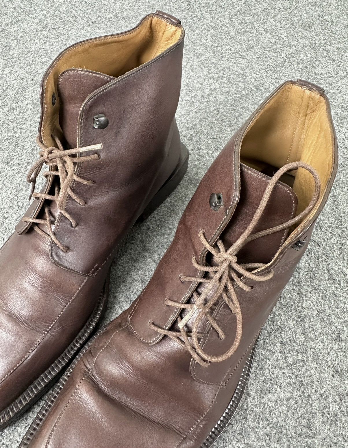 Louis Vuitton Louis Vuitton - Voltaire Ankle Leather Laced-Up Boots Brown Size US 7.5 / EU 40-41 - 8 Thumbnail