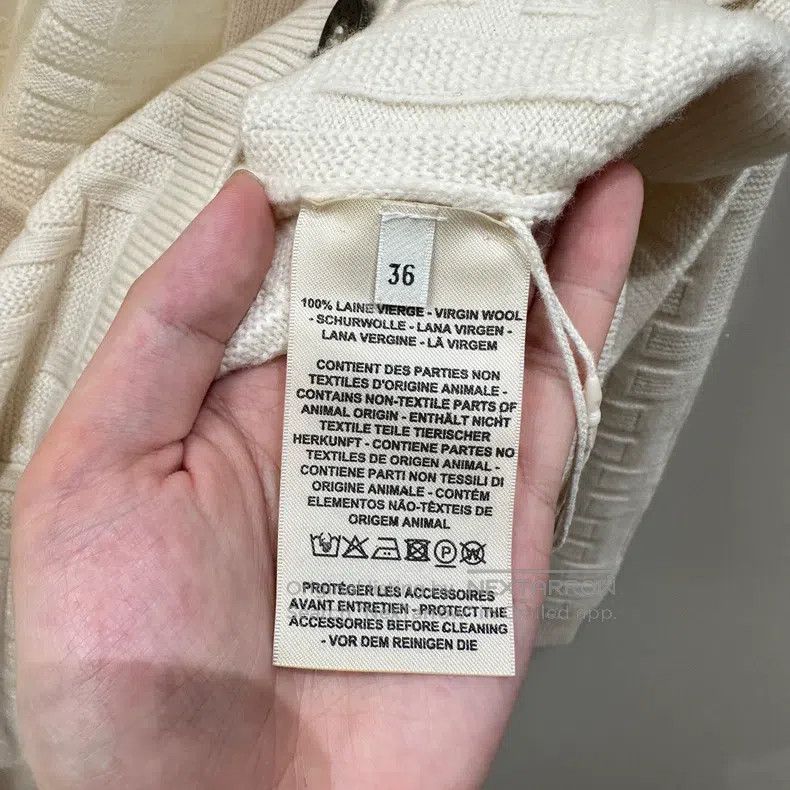 Hermes Hermes Single Breasted H纹 Knit Cardigan Size XS / US 0-2 / IT 36-38 - 4 Thumbnail