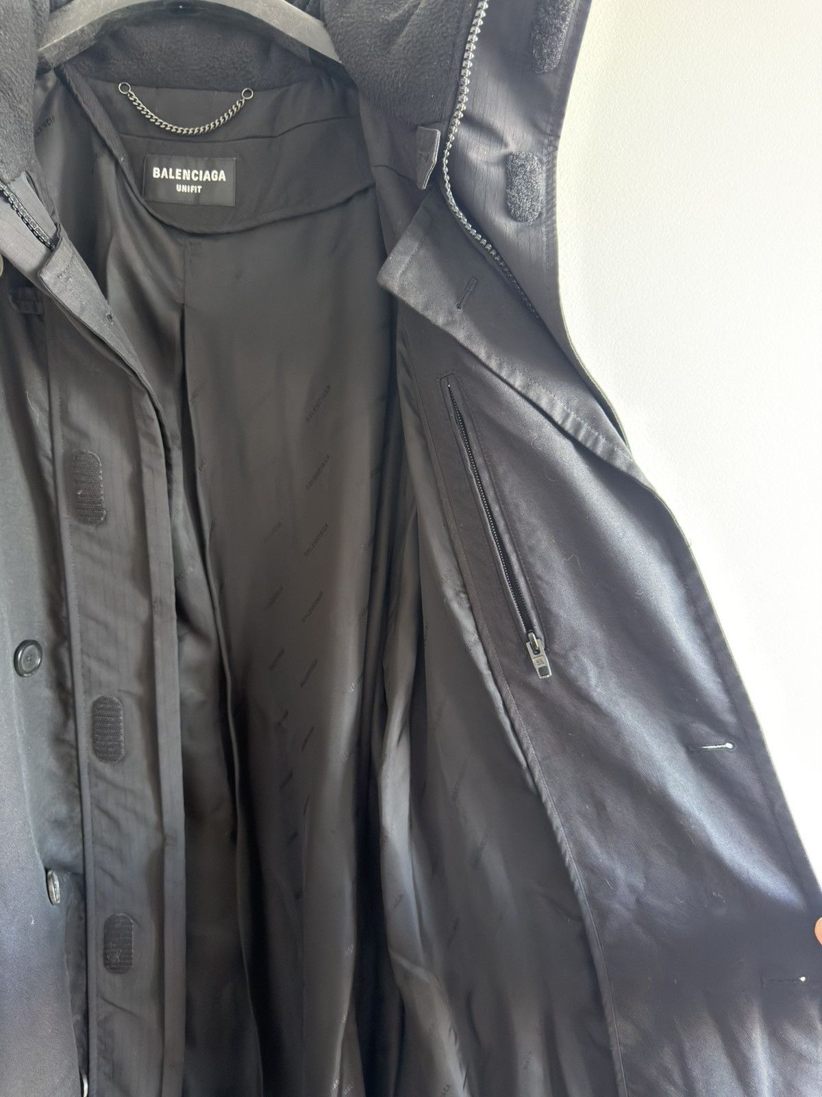 Balenciaga BALENCIAGA DEMNA TRENCH COAT TRACK 3B FLEECE COLLAR Size US XL / EU 56 / 4 - 14 Thumbnail