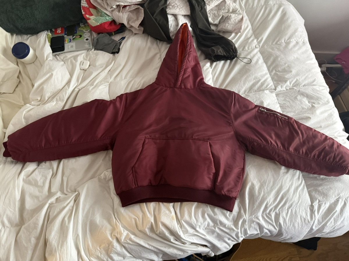 Zicmade Zicmade Maroon Bomber Hoodie Jacket Size US M / EU 48-50 / 2 - 2 Thumbnail