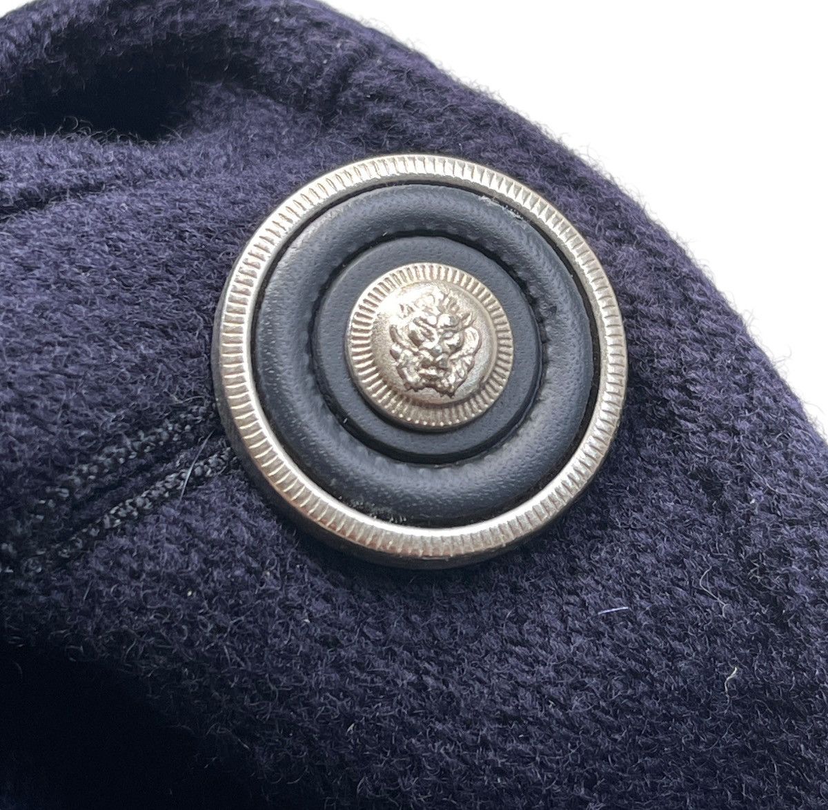 Versus Versace Versus Versace Wool Navy Trench Coat Size S / US 4 / IT 40 - 6 Thumbnail