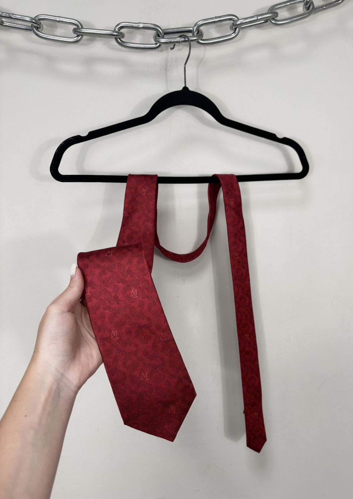 Lanvin Lanvin Paris Nestle NEW Rare Abstract Bird Pattern Silk Tie Size ONE SIZE - 1 Thumbnail