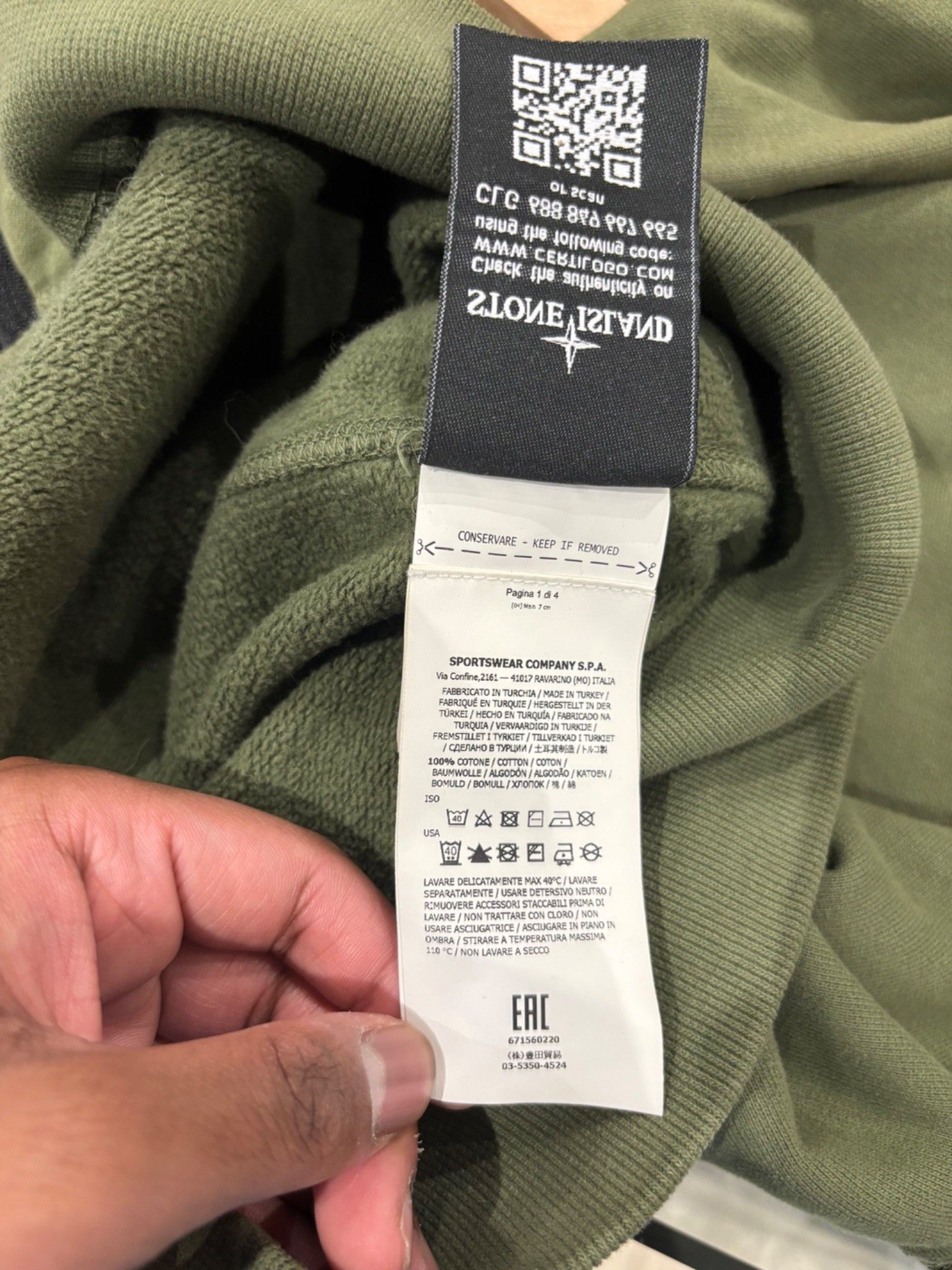 Stone Island Stone Island Logo Patch Zip-Up Hoodie Green Size US M / EU 48-50 / 2 - 8 Thumbnail