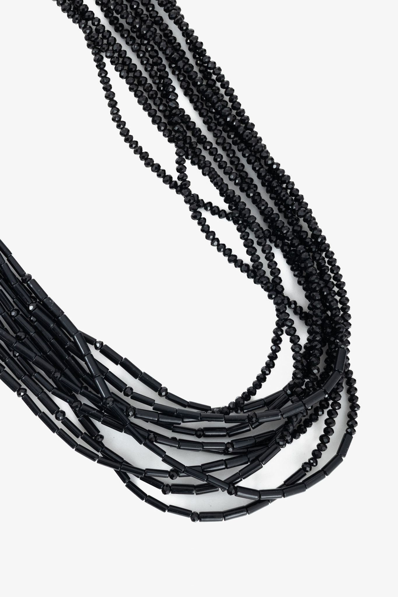Weekend Max Mara Weekend Max Mara Black Multistrand Beaded Necklace Size ONE SIZE - 2 Thumbnail