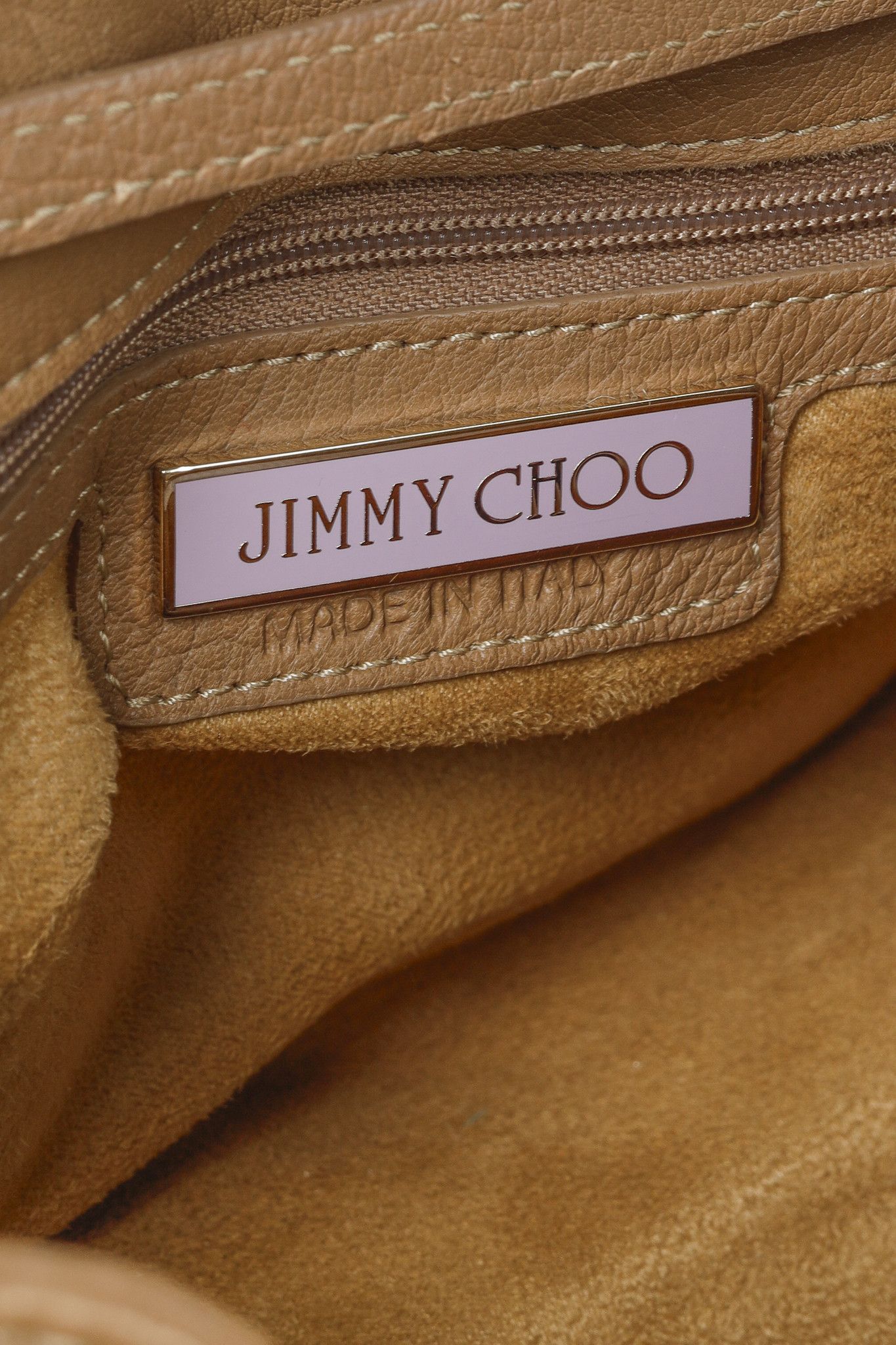Jimmy Choo Jimmy Choo Grainy Calf Large Rosalie Satchel Bag in Nude Size ONE SIZE - 12 Thumbnail