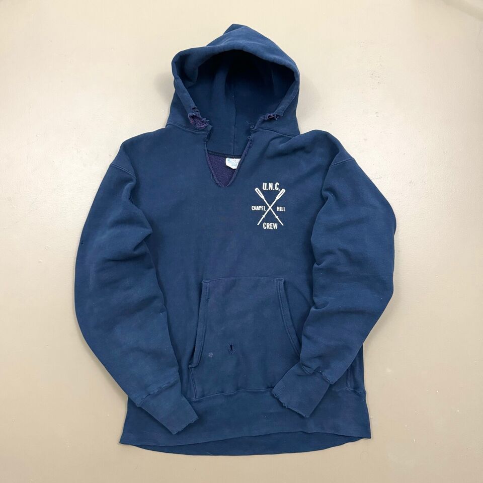 Champion × Vintage VTG 70s Champion Reverse Weave UNC Tar Heels Crew Hoodie Size US L / EU 52-54 / 3 - 1 Thumbnail
