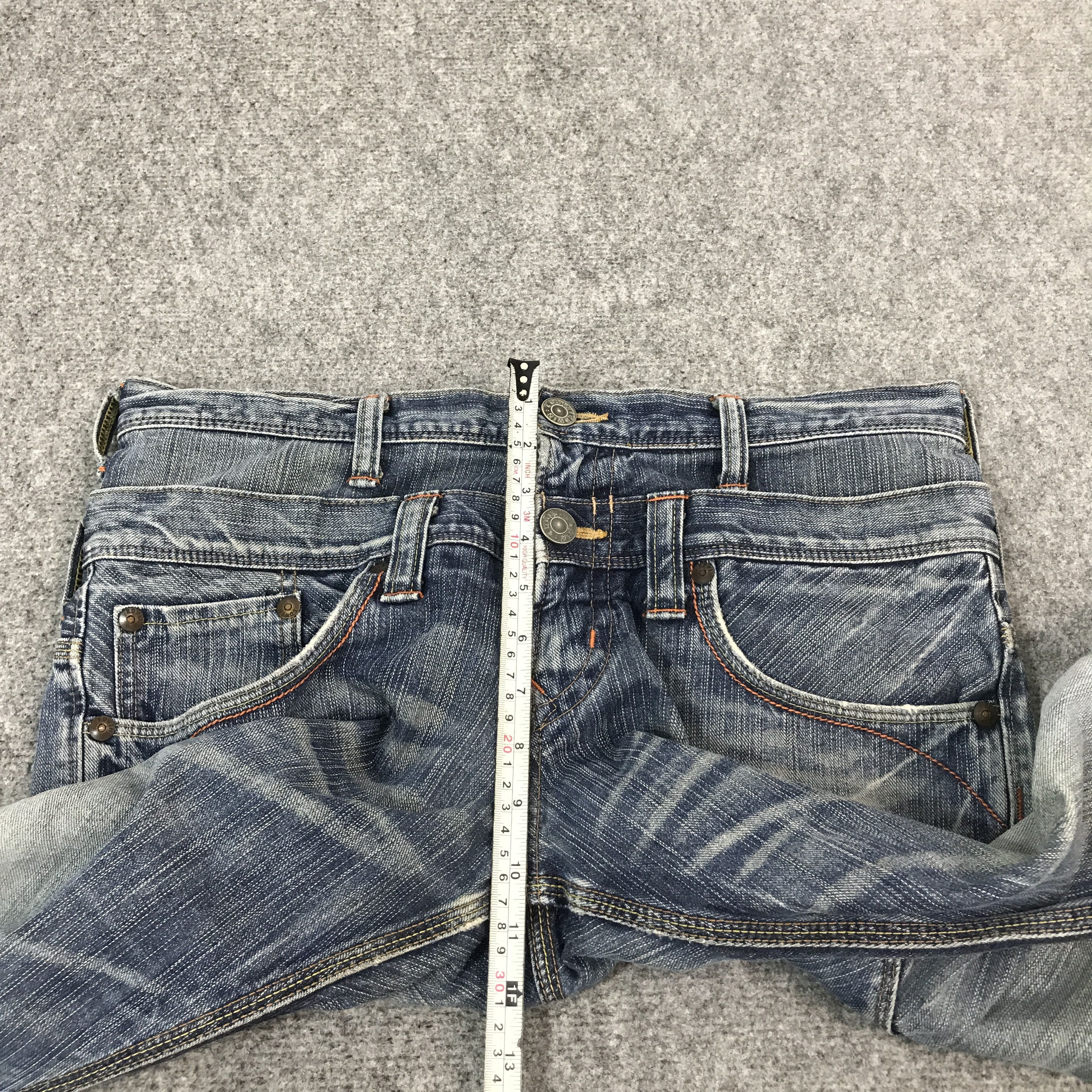 Japanese Brand BAGGY EDWIN JAPAN DOUBLE WAISH STYLE JEANS PANTS Size US 32 / EU 48 - 10 Thumbnail