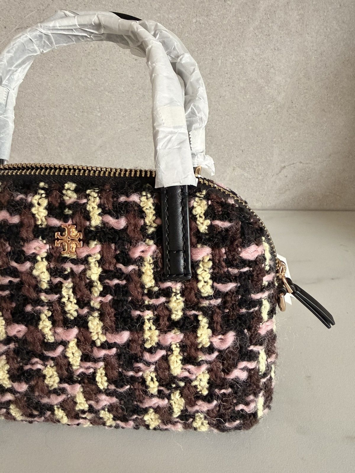 Tory Burch Tory Burch emerson tweed domr satchel Size ONE SIZE - 7 Thumbnail