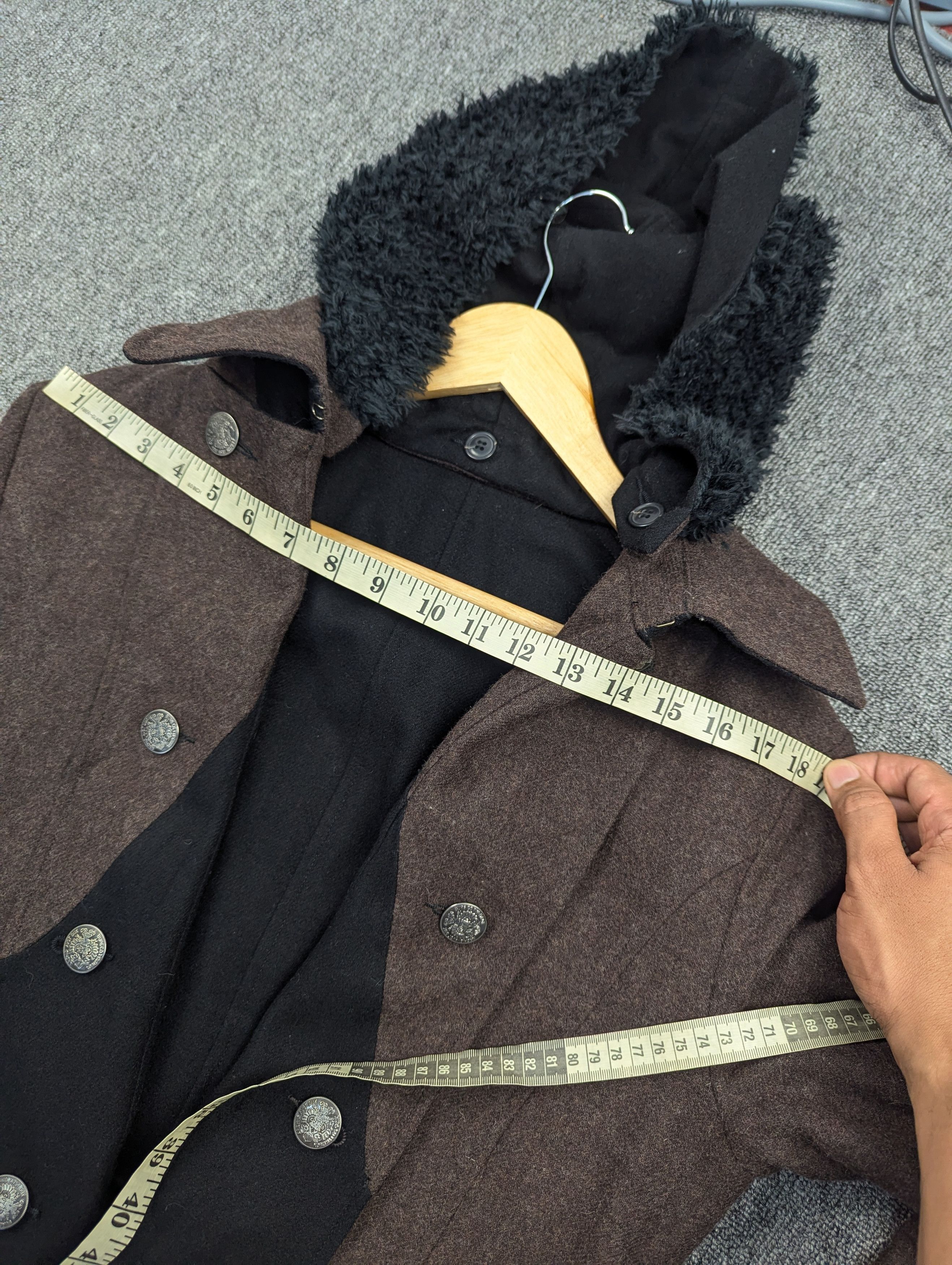 PPFM PPFM Double Collar Reversible Wool Hooded Jacket Size US L / EU 52-54 / 3 - 19 Thumbnail