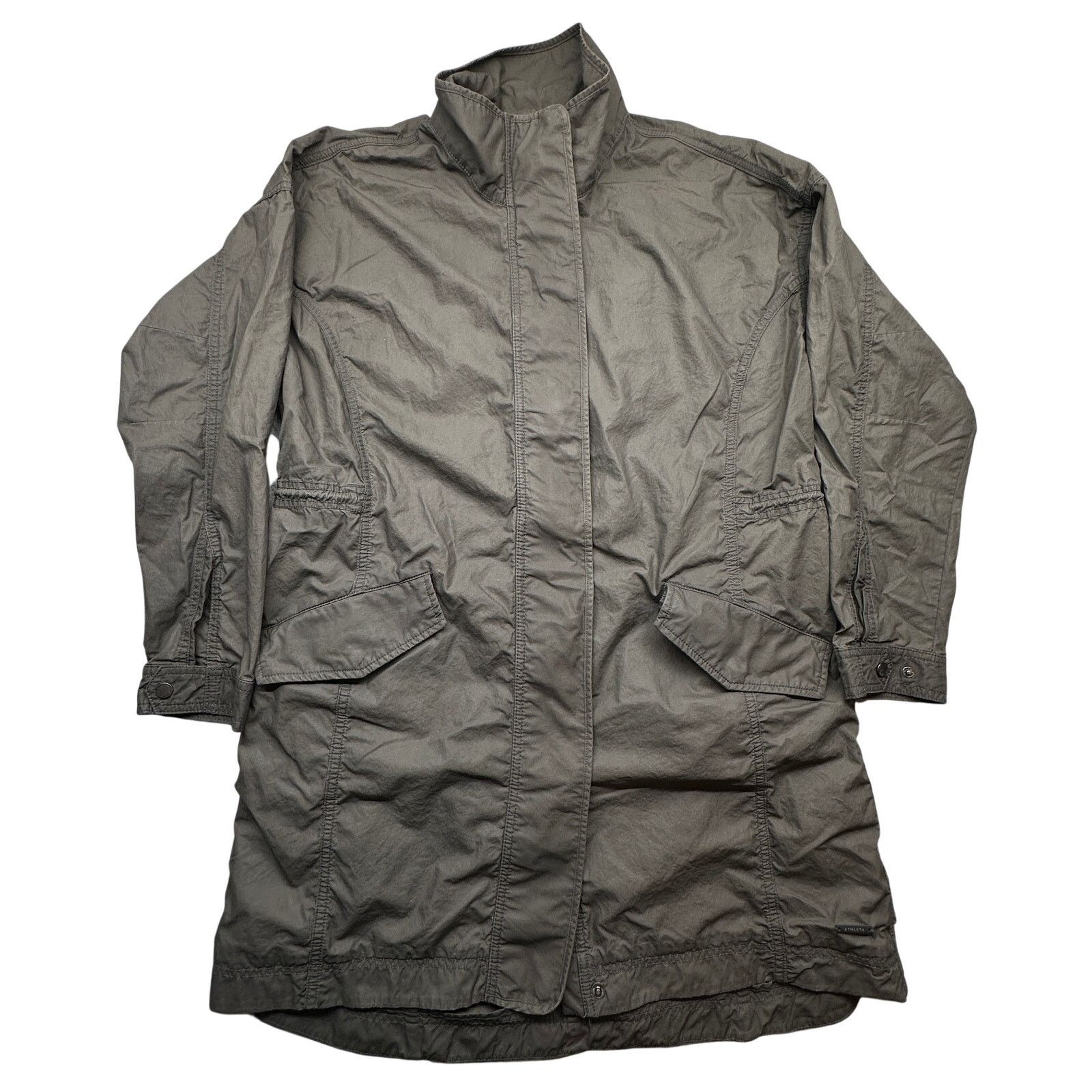 Athleta Athleta Vista Jacket Womens Small Cinch Waist Coat Gray Size S / US 4 / IT 40 - 1 Thumbnail