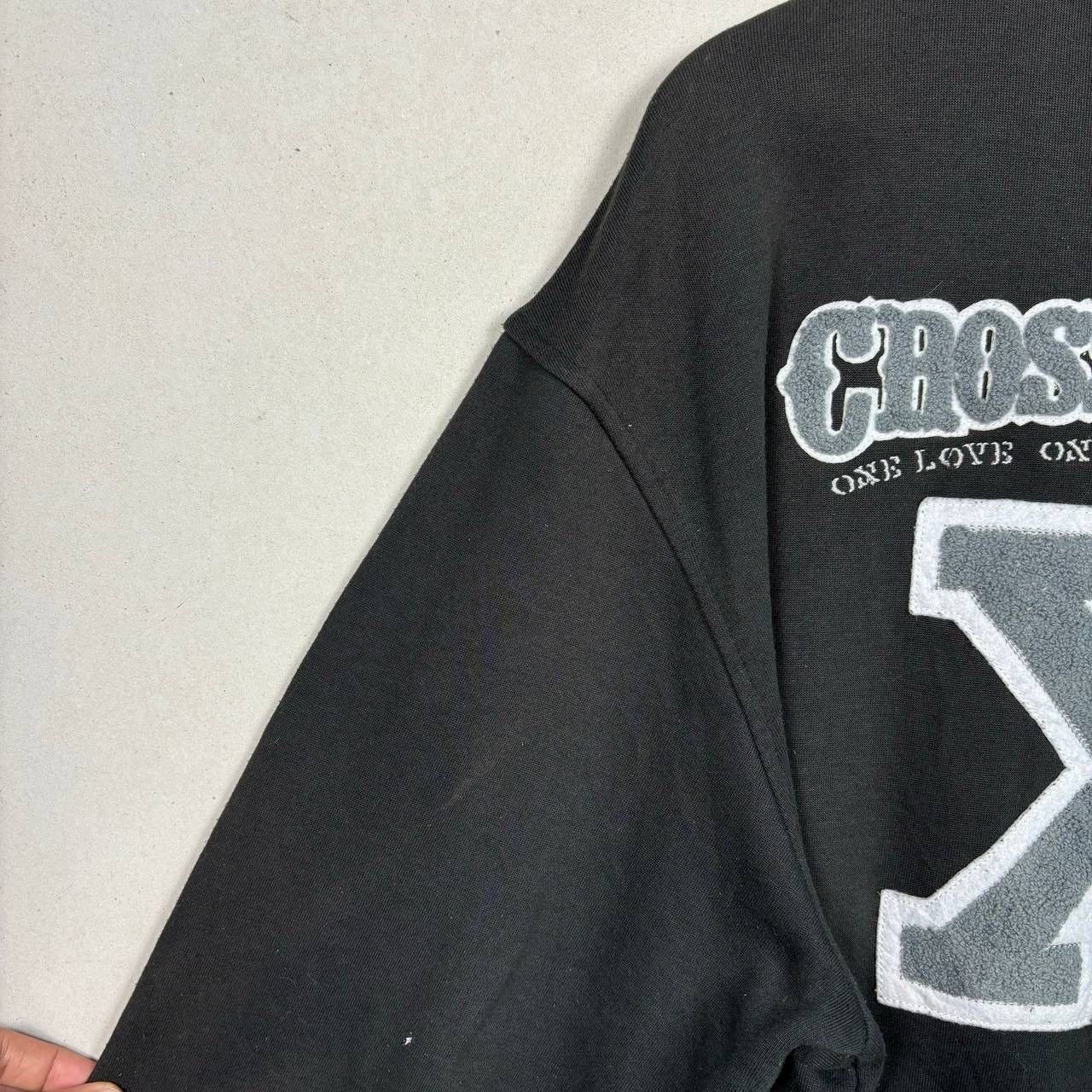 Vintage 90s Cross Colours Black Varsity Jacket
