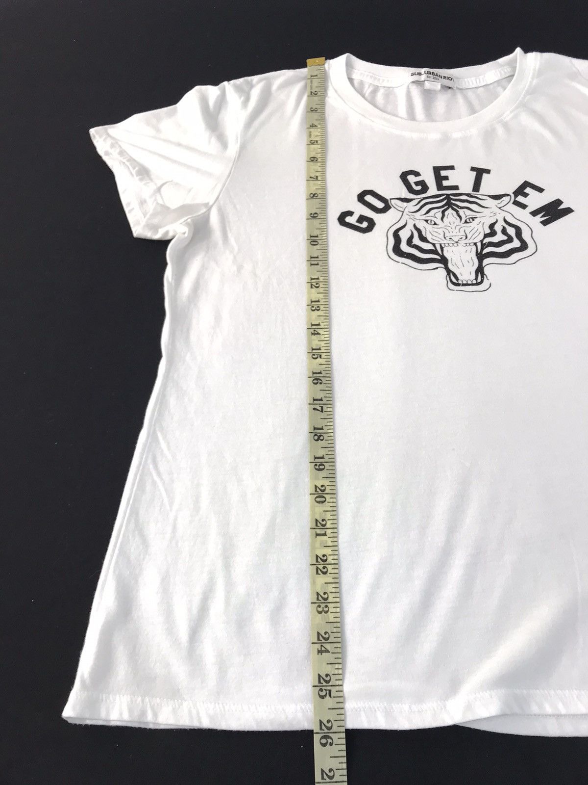 Designer Sub Urban Riot Go Get Em Big Tiger Head Printed Tee Size XL / US 12-14 / IT 48-50 - 9 Thumbnail
