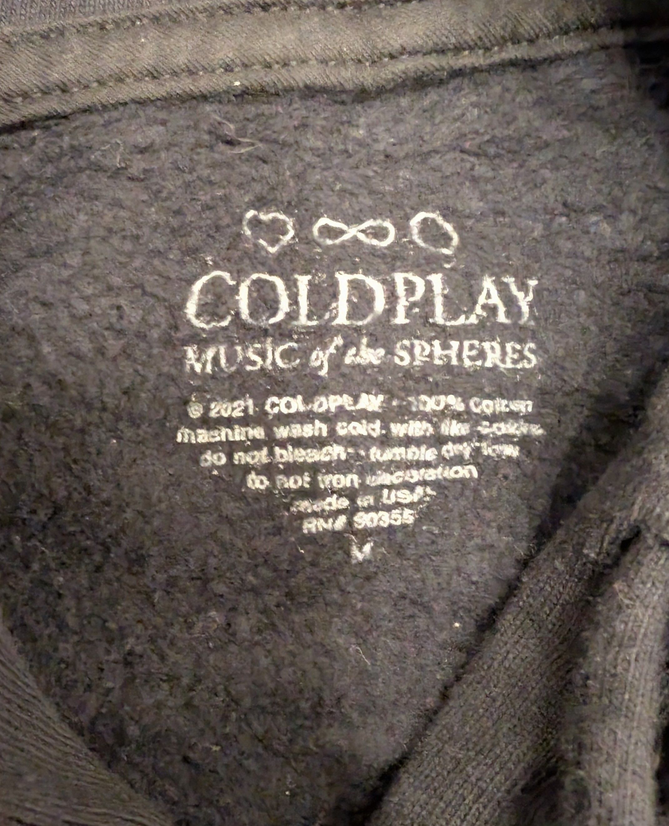 Other RARE Coldplay Music of the Spheres World Tour Hoodie Size US M / EU 48-50 / 2 - 3 Thumbnail