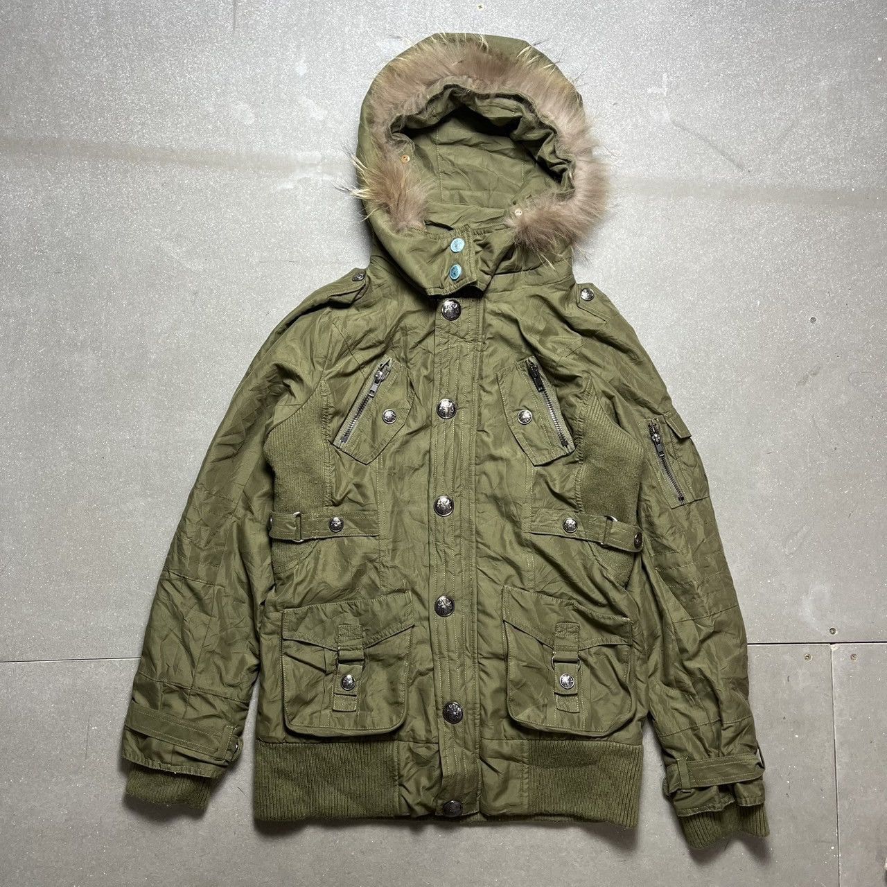 If Six Was Nine × Japanese Brand × Le Grande Bleu (L.G.B.) Japanese Brand Military Style Jacket fur Hoodie Size US M / EU 48-50 / 2 - 1 Thumbnail