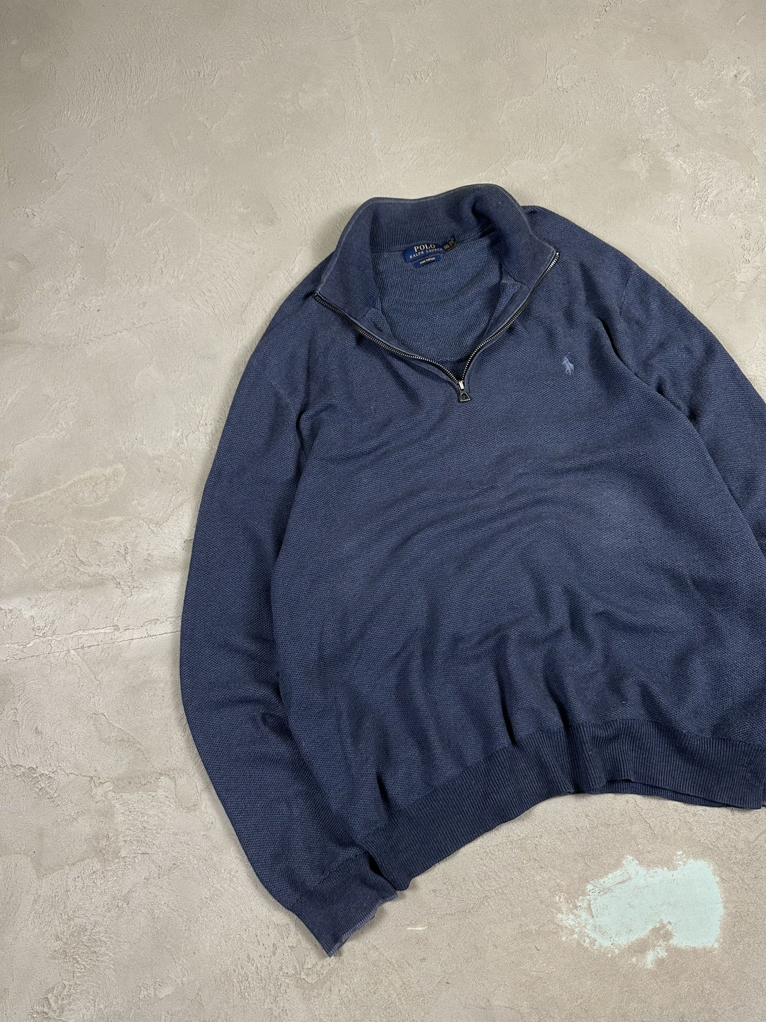 Designer × Polo Ralph Lauren Polo Ralph Lauren Logo Boxy Quaterzip Sweatshirt Size US XXL / EU 58 / 5 - 2 Thumbnail