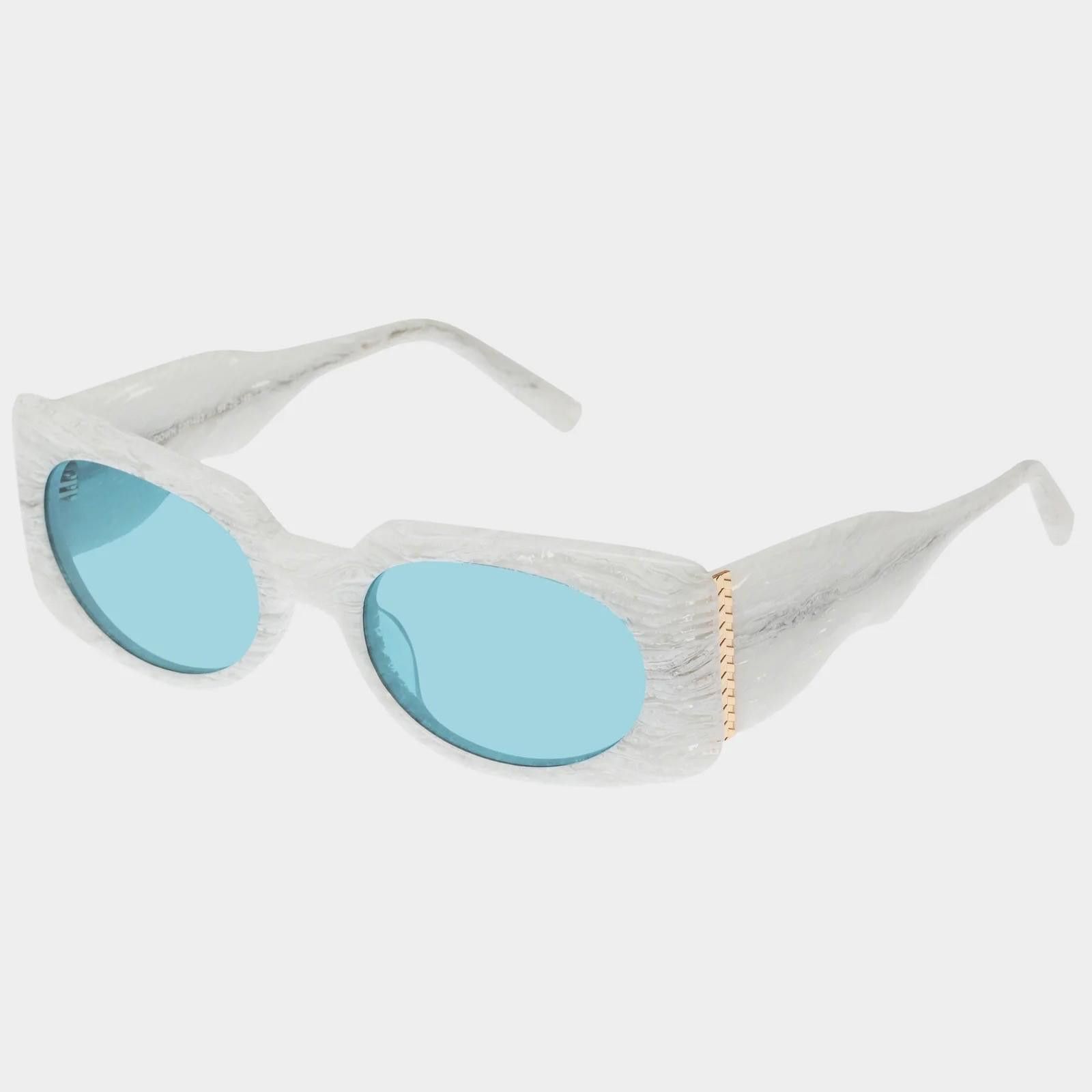 Le Specs New le specs sunglasses bow down quartz agate white grey Size ONE SIZE - 1 Thumbnail