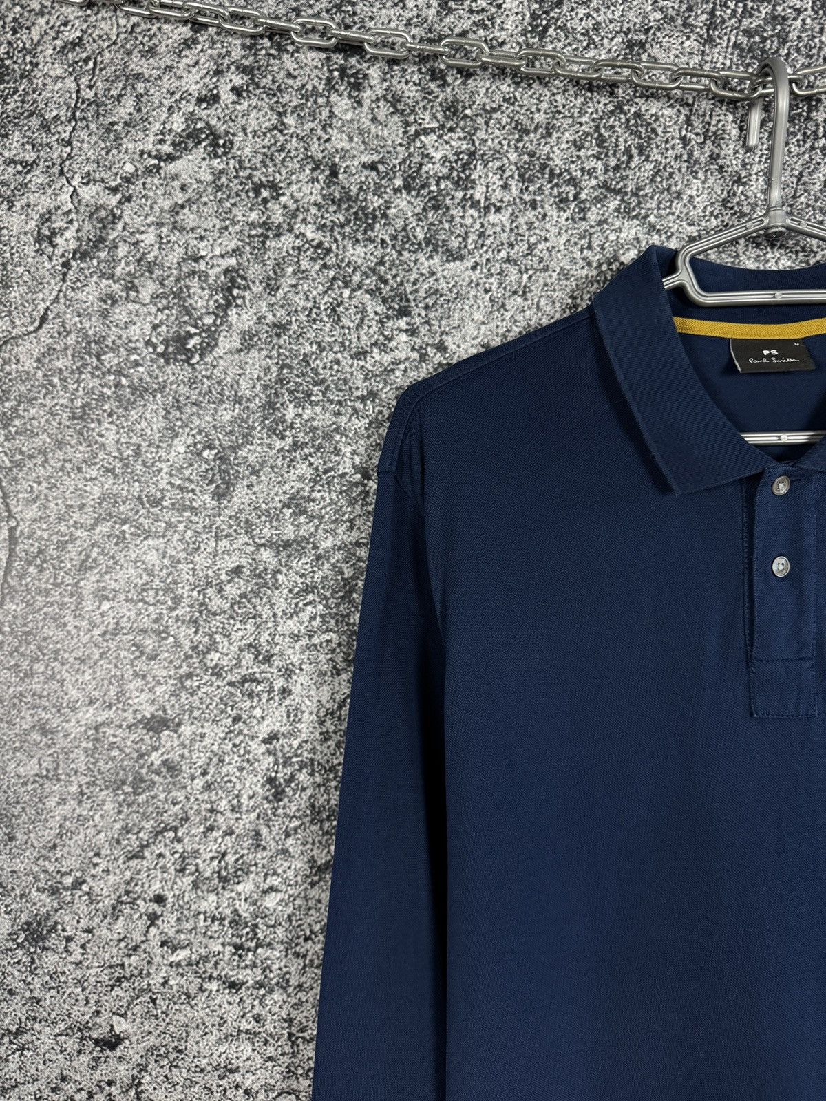 Paul Smith Men’s Paul Smith Long Sleeve Polo Shirt Cotton Casual Size M Size US M / EU 48-50 / 2 - 3 Thumbnail