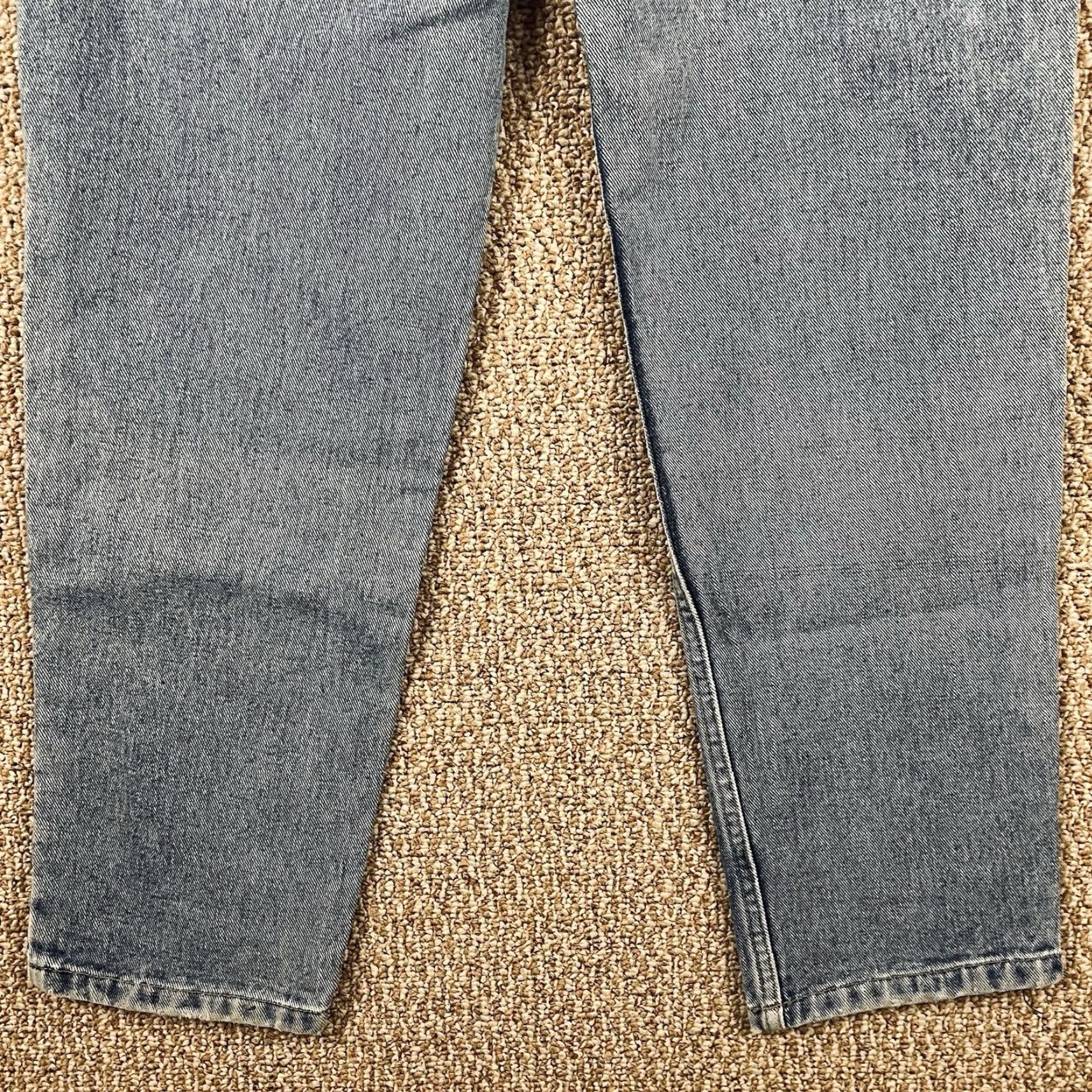 Etro VINTAGE Z. CAVARICCI Jeans Women’s 32 Regular 90s Boyfriend Blue 31in Inseam Stone Wash Embroidered 100% Cotton T393 Size 24" / US 00 / IT 34 - 7 Thumbnail