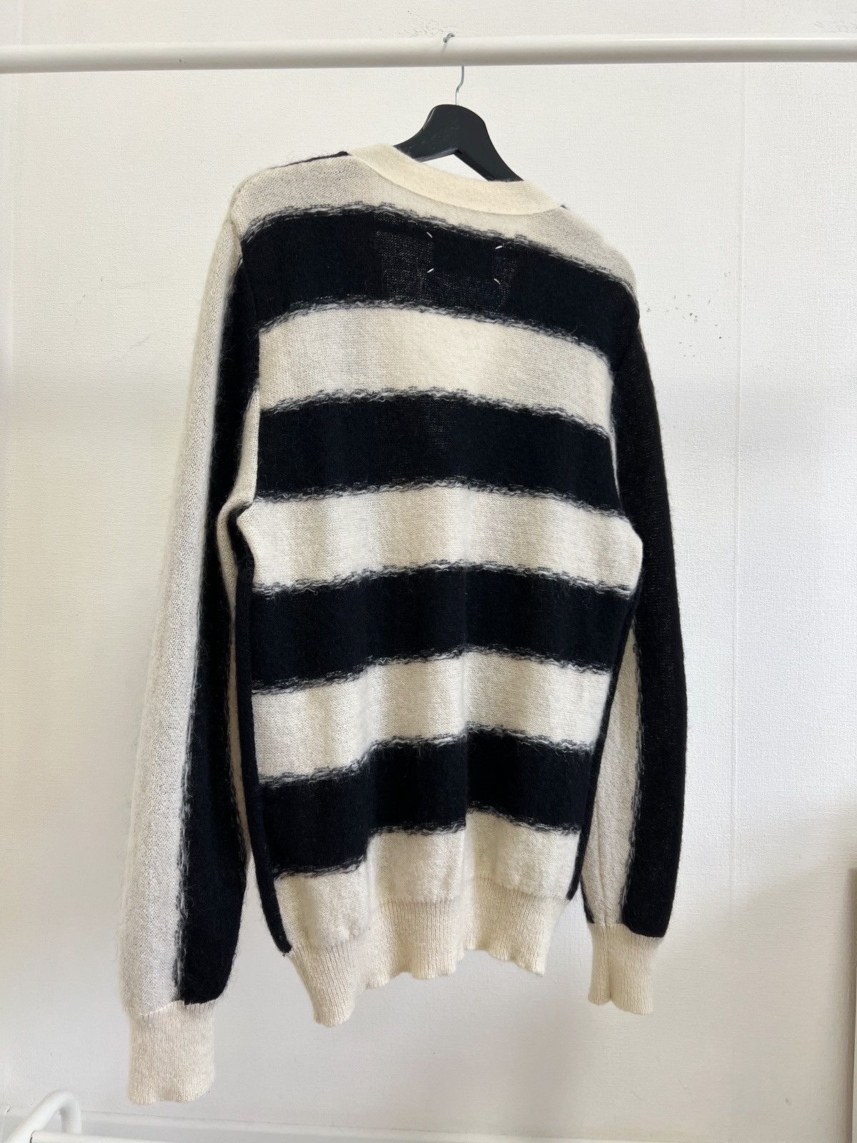 Maison Margiela Maison Margiela Striped Mohair Cardigan Size US L / EU 52-54 / 3 - 2 Thumbnail