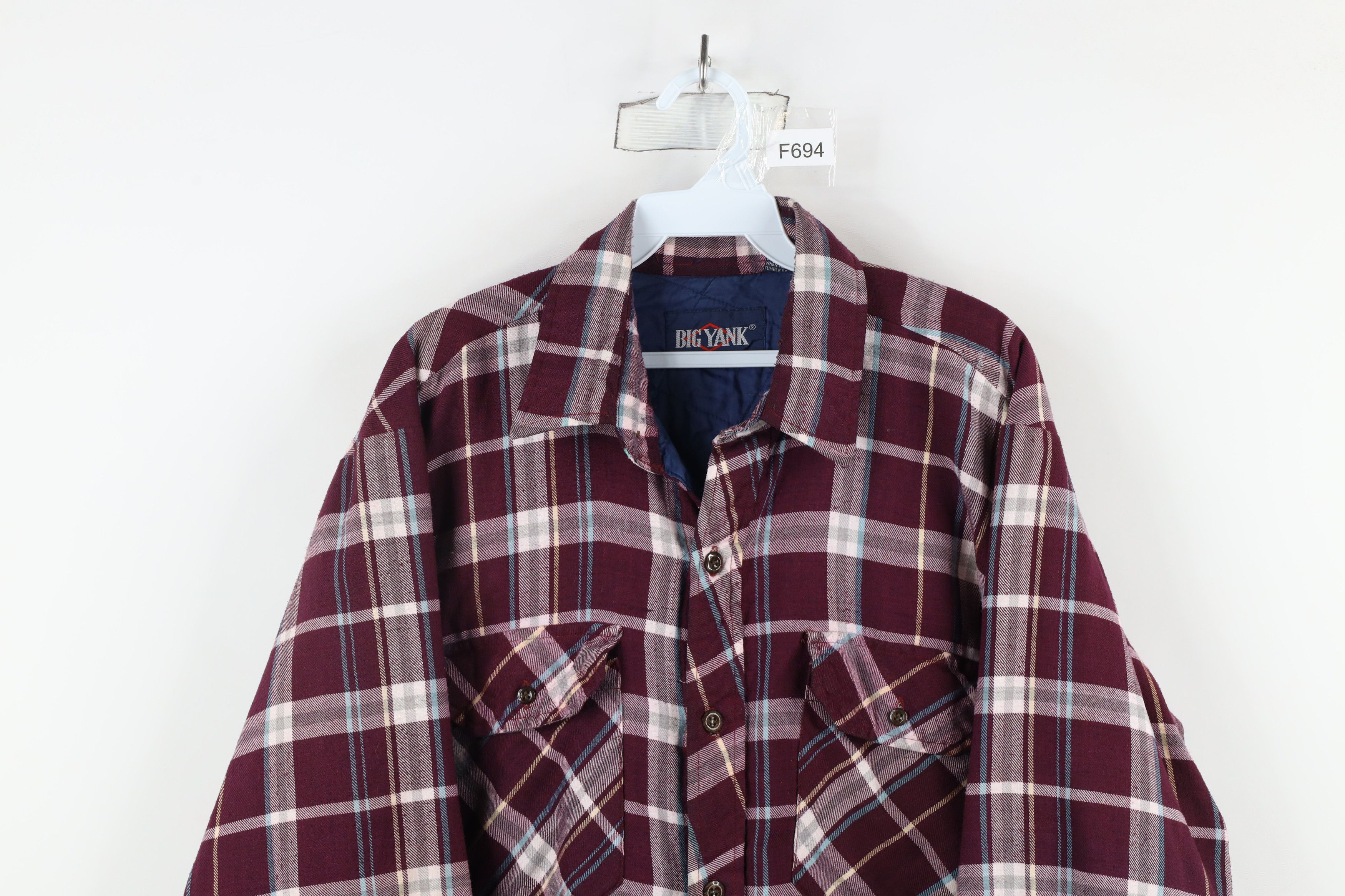 Vintage Vintage 90s Streetwear Flannel Shirt Jacket Jac Shirt Size US XXL / EU 58 / 5 - 2 Thumbnail